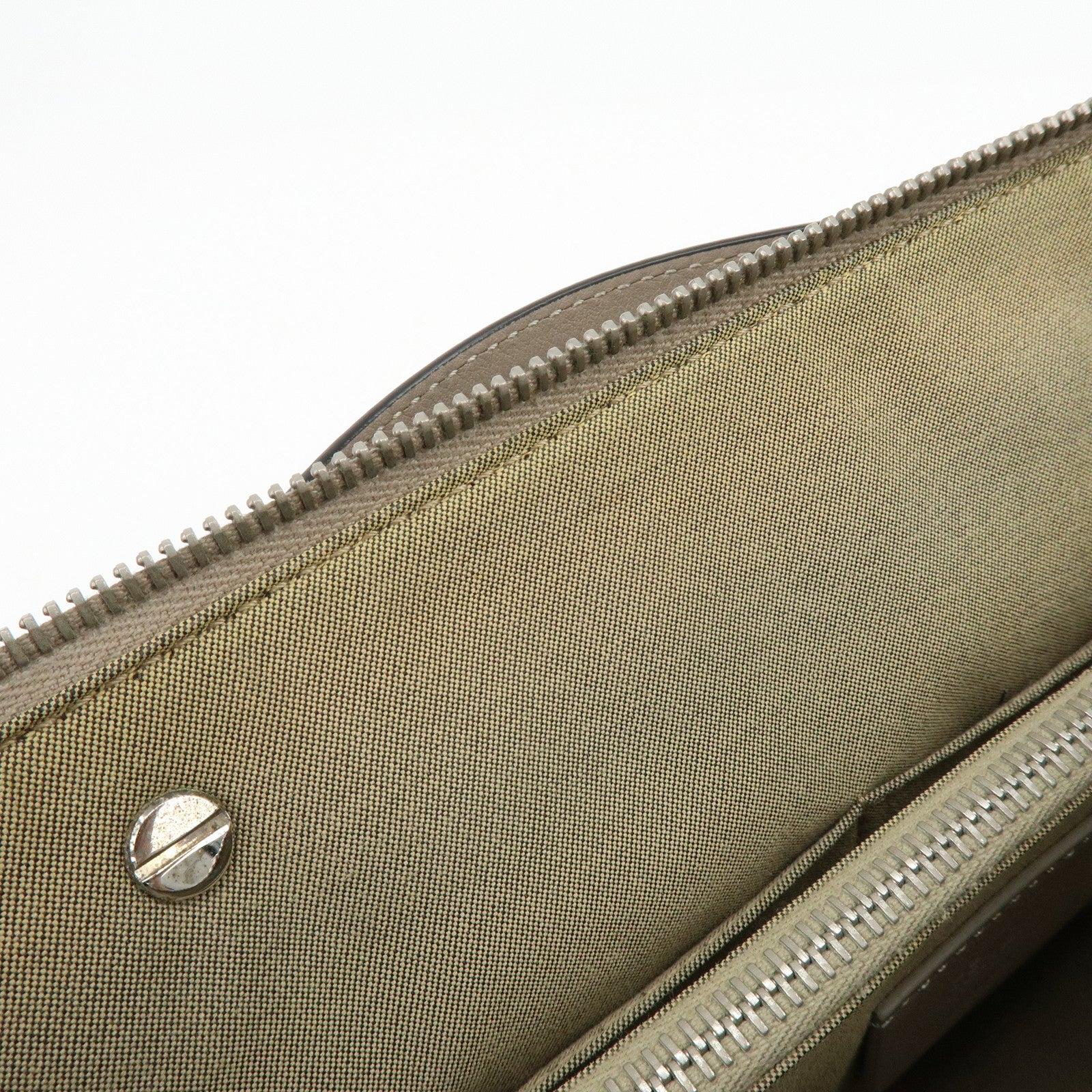 FENDI BY THE WAY Medium Leather 2Way Hand Bag Greige 8BL124