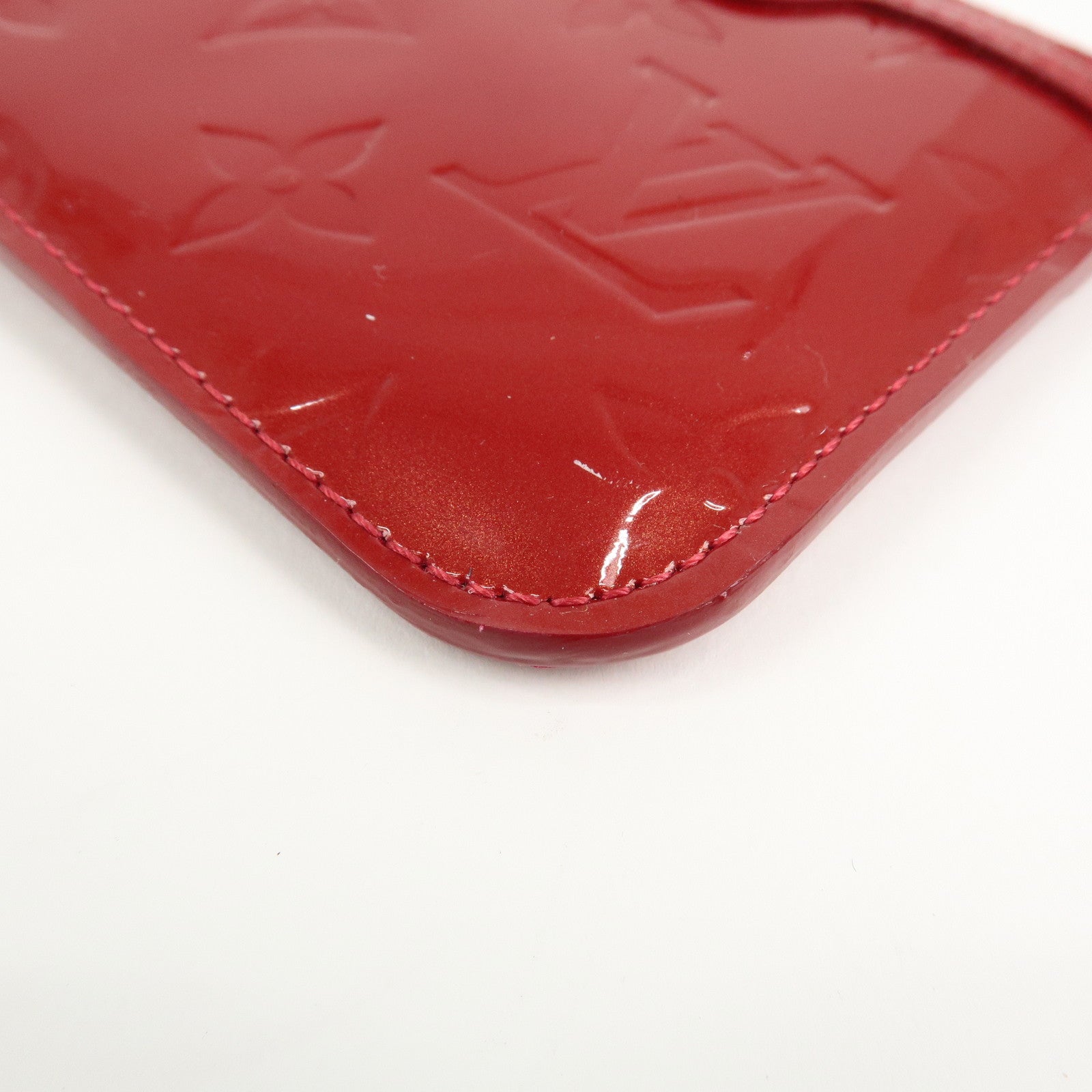Louis Vuitton Monogram Vernis Pochette Cles NM Cerise M90214