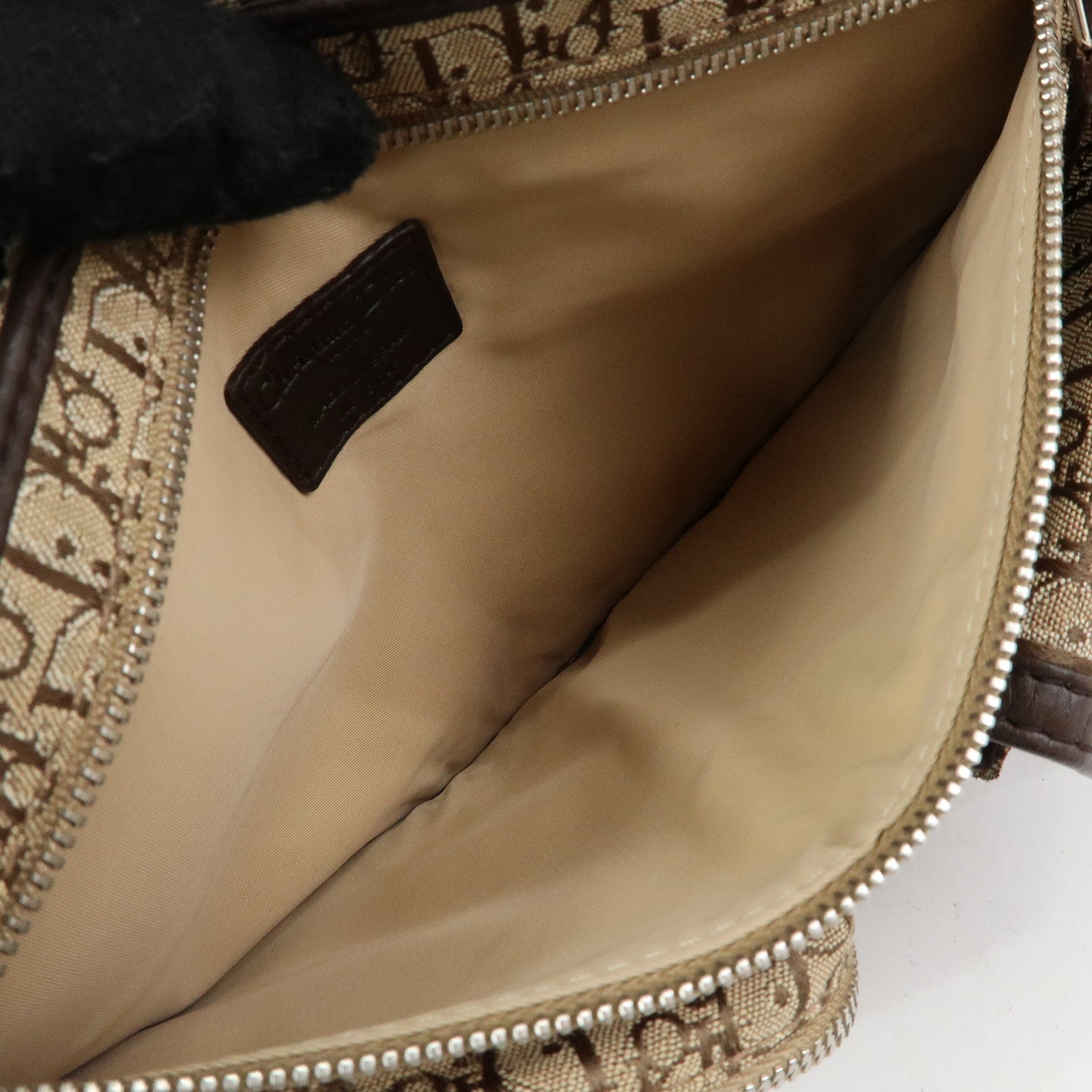 Christian Dior Trotter Street Chic Canvas Leather Waist Bag Brown