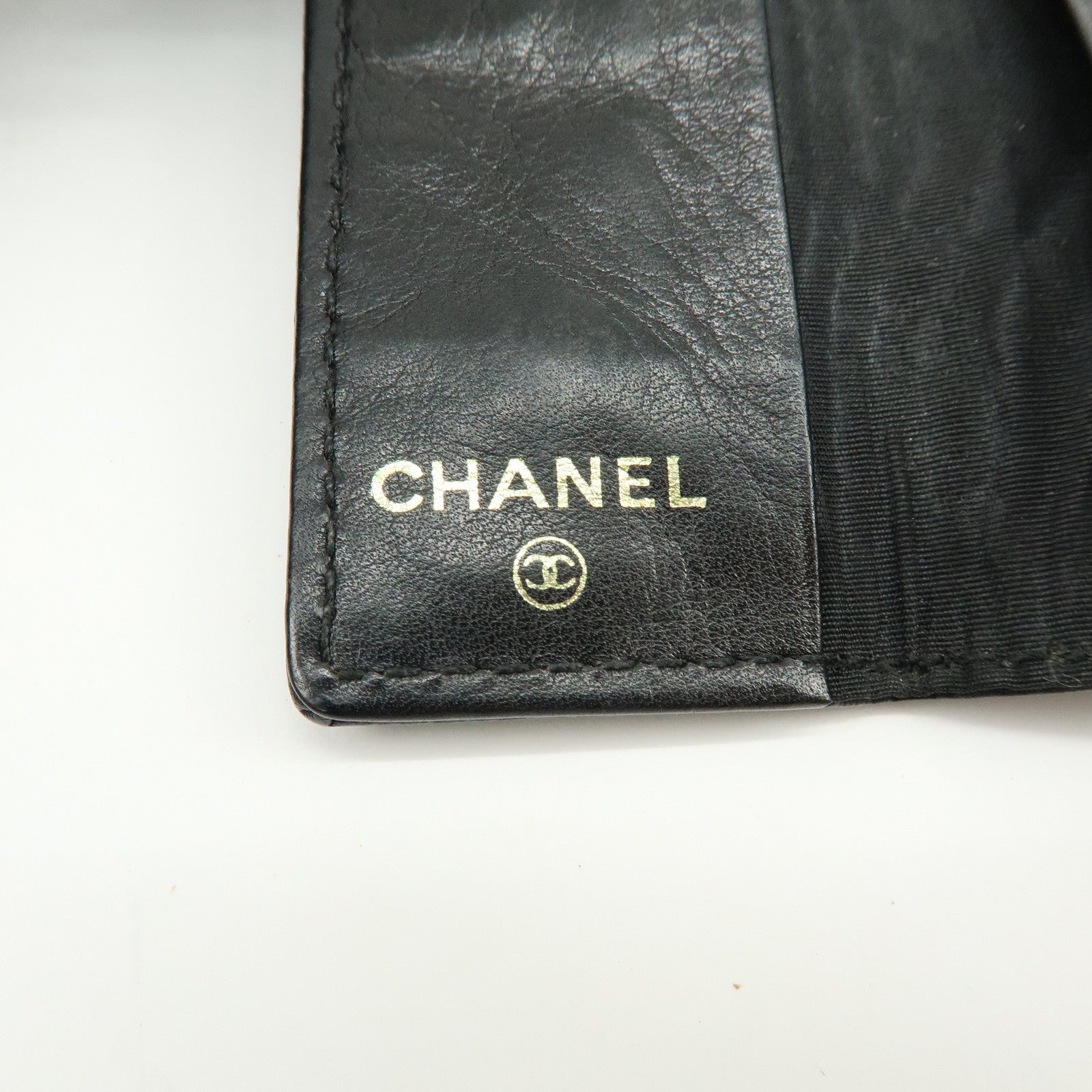 CHANEL COCO Mark Caviarskin 6Rings Key Case Key Holder Black A13502