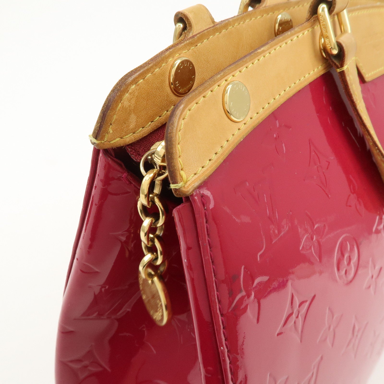 Louis Vuitton Vernis Brea MM 2Way Bag Hand Bag RoseIndien M91798