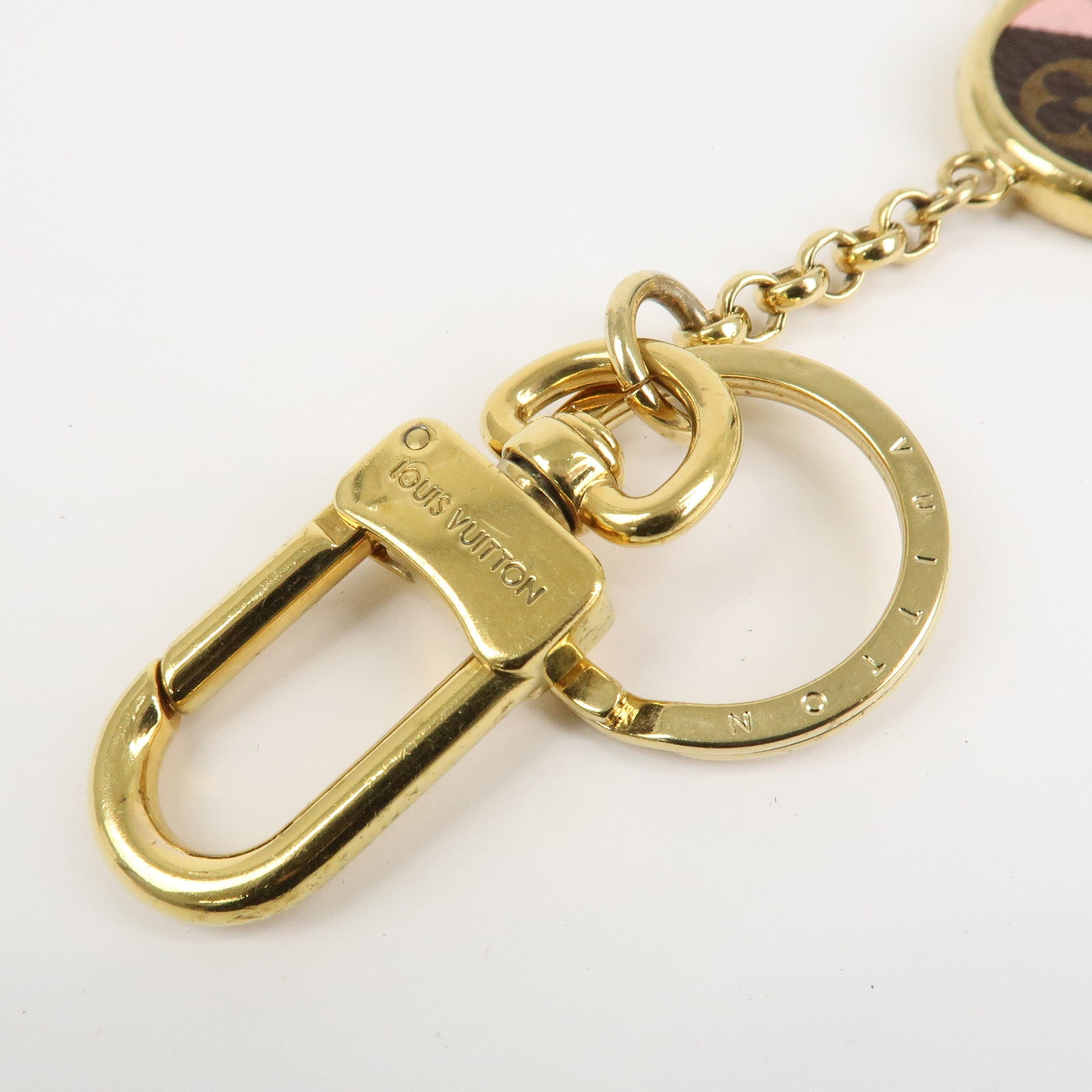Louis Vuitton Monogram Porte Cles Into The Flower Key Chain M37356 Used