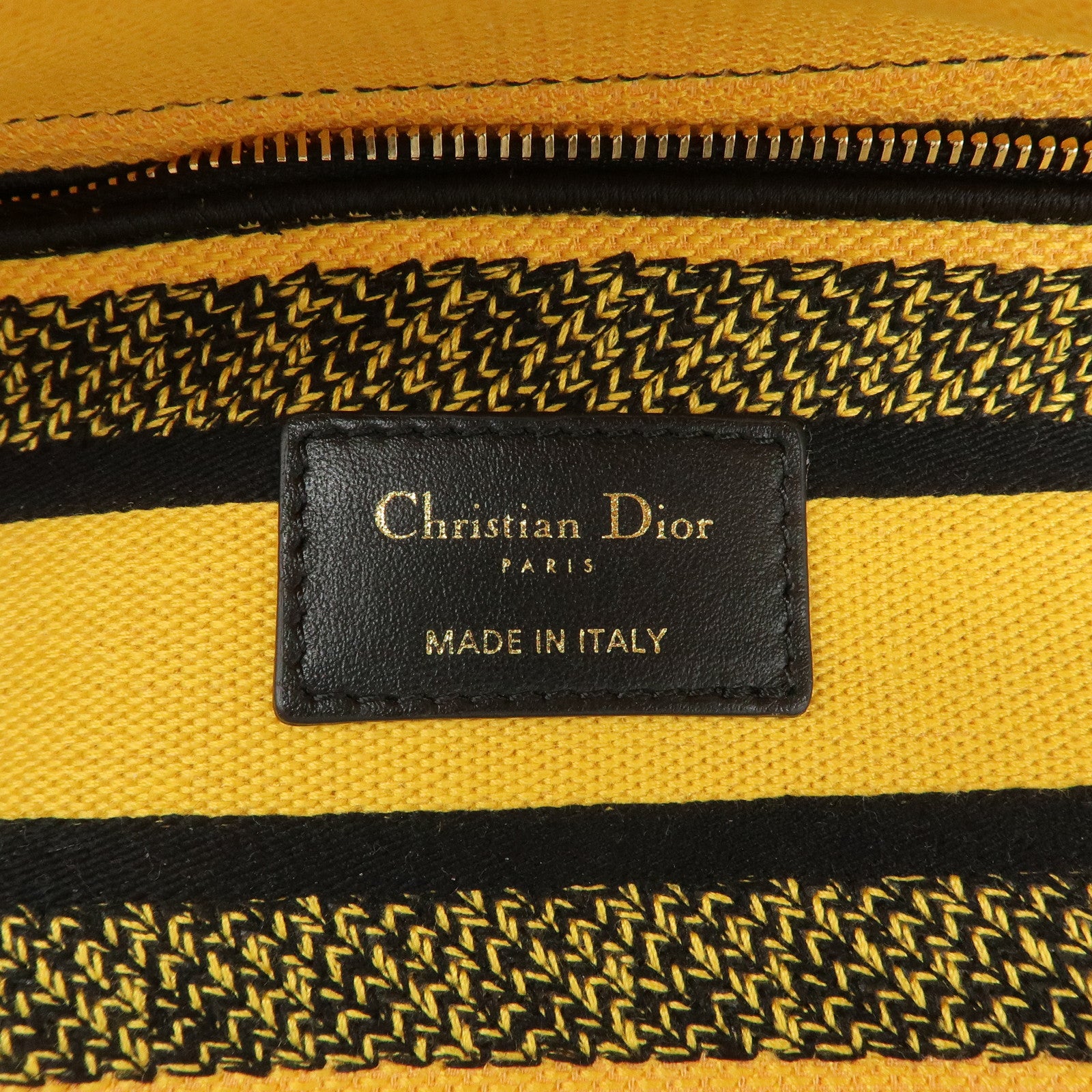 Christian Dior Canvas Lady D Lite 2Way Hand Bag Multicolor Yellow