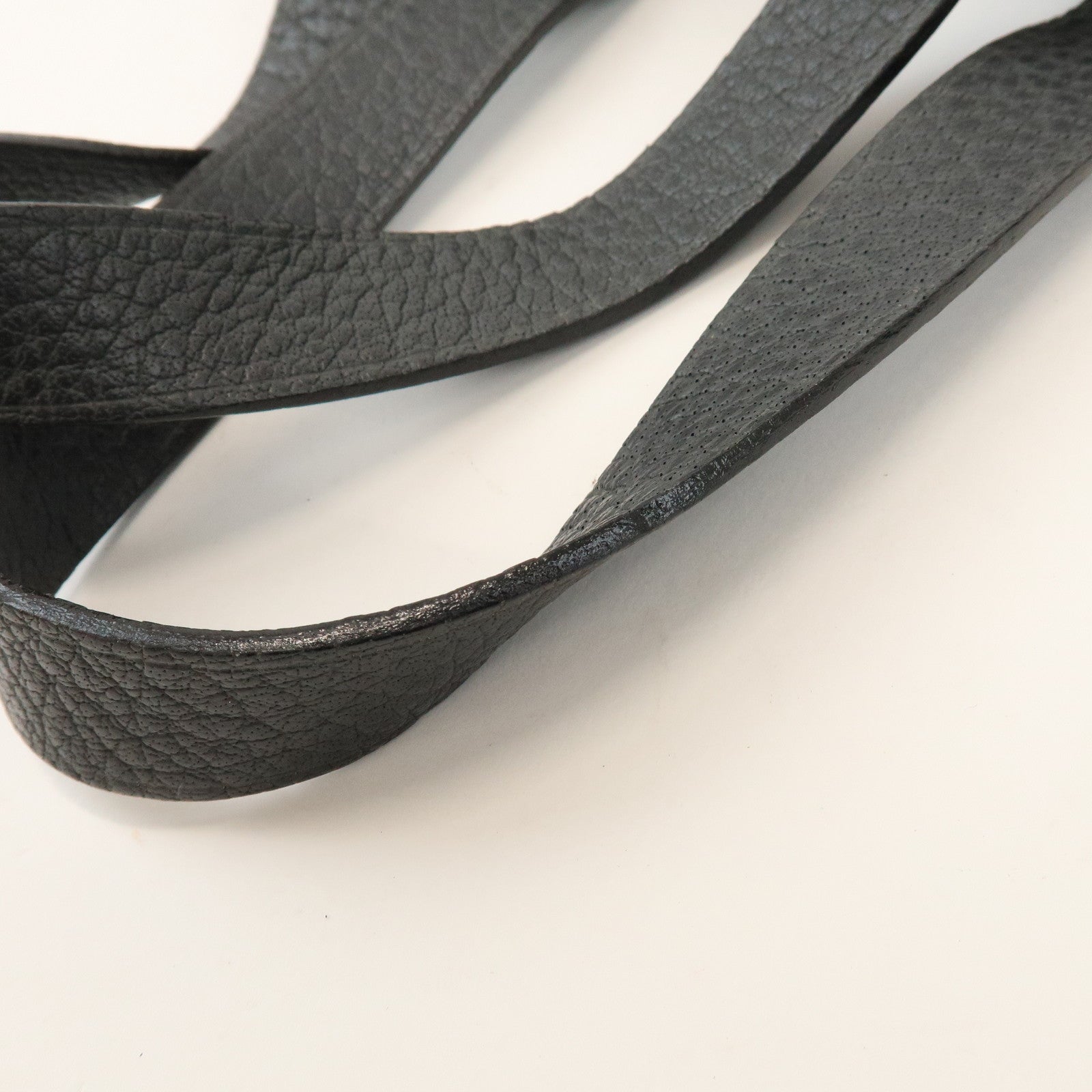 HERMES Amedaba GM Canvas Leather Tote Bag Hand Bag Grey