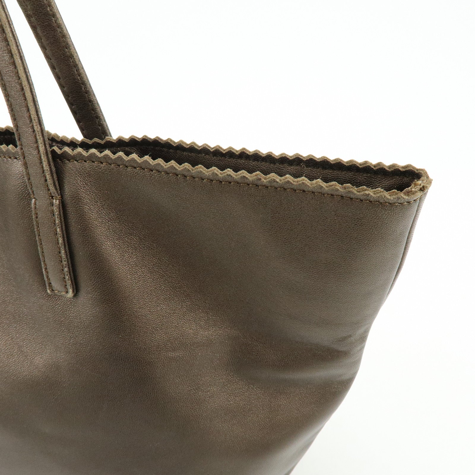 LOEWE Anagram Nappa Leather Tote Bag Hand Bag Bronze