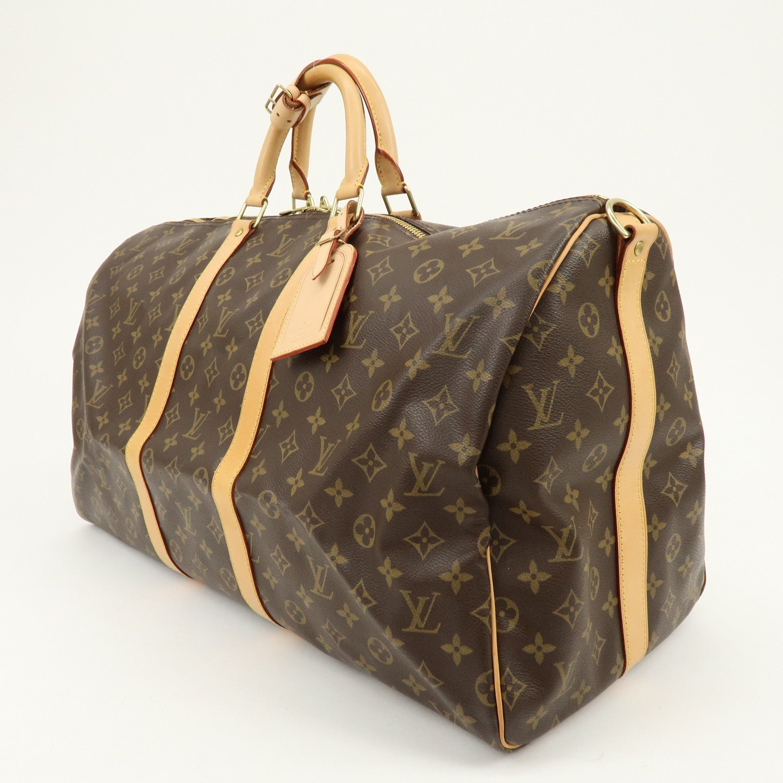 Louis Vuitton Monogram Keep All Bandouliere 55 Boston Bag M41414