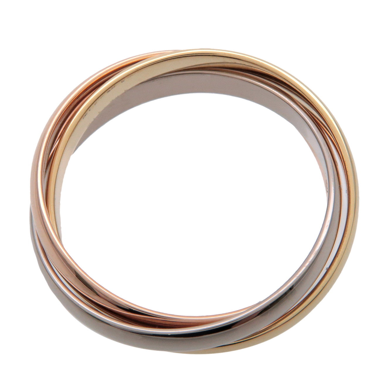 Cartier Trinity Ring SM K18 750YG/WG/PG #50 US5.5 EU50 HK12