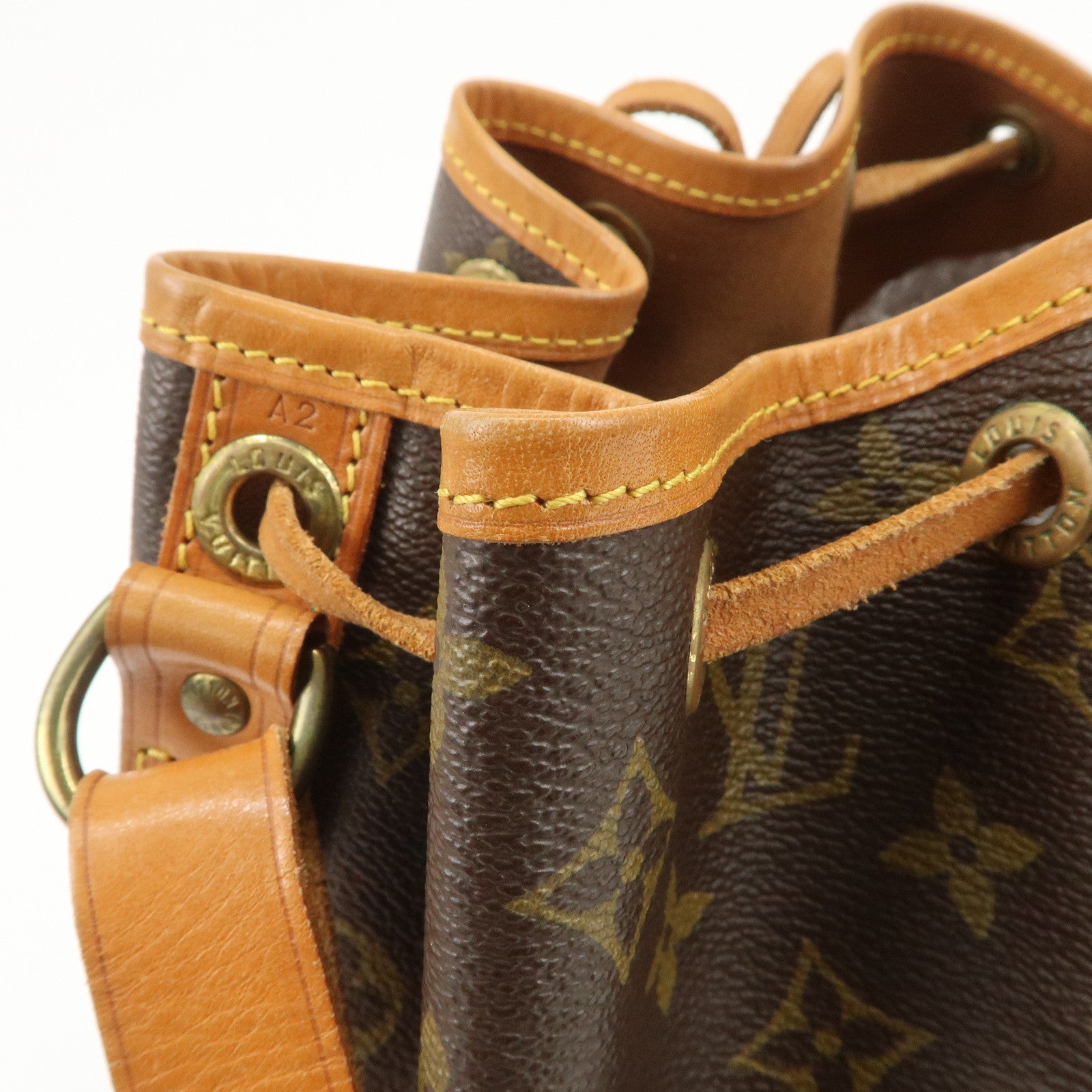 Louis Vuitton Monogram Petit Noe Shoulder Bag Brown M42226