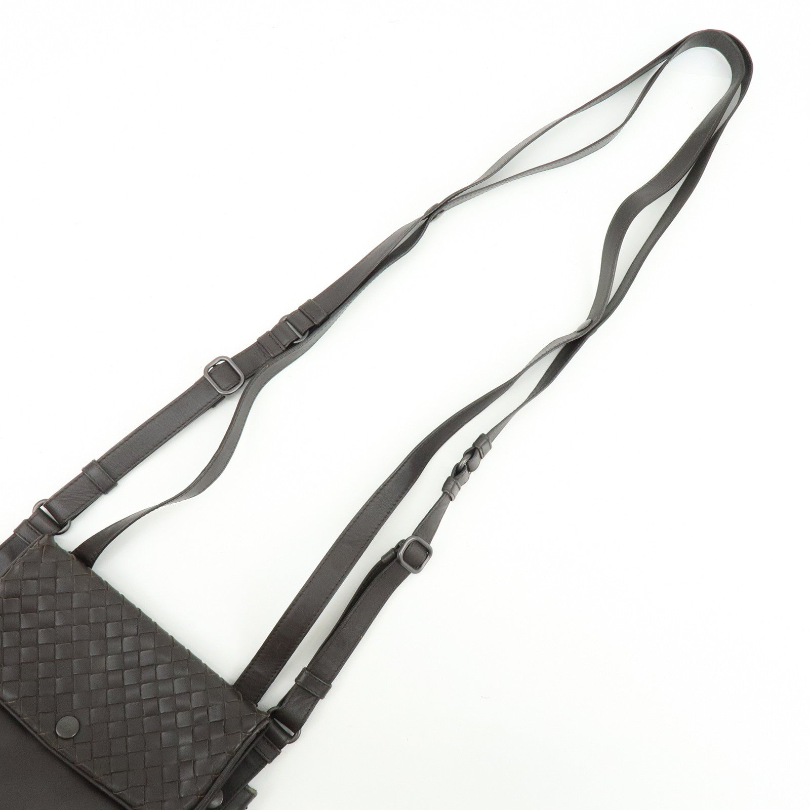 BOTTEGA VENETA Intrecciato Calf Leather Shoulder Bag Brown 273350