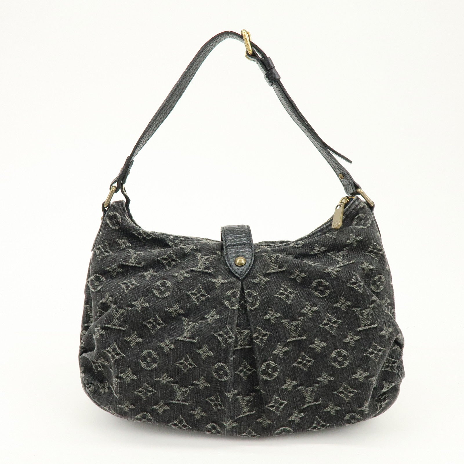 Louis Vuitton Monogram Denim Slightly Shoulder Bag Noir M95835