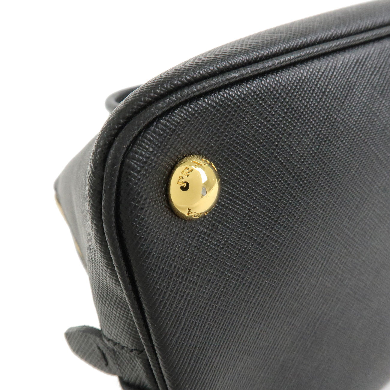 PRADA Promenade Medium Saffiano Leather 2Way Bag Black 1BA002