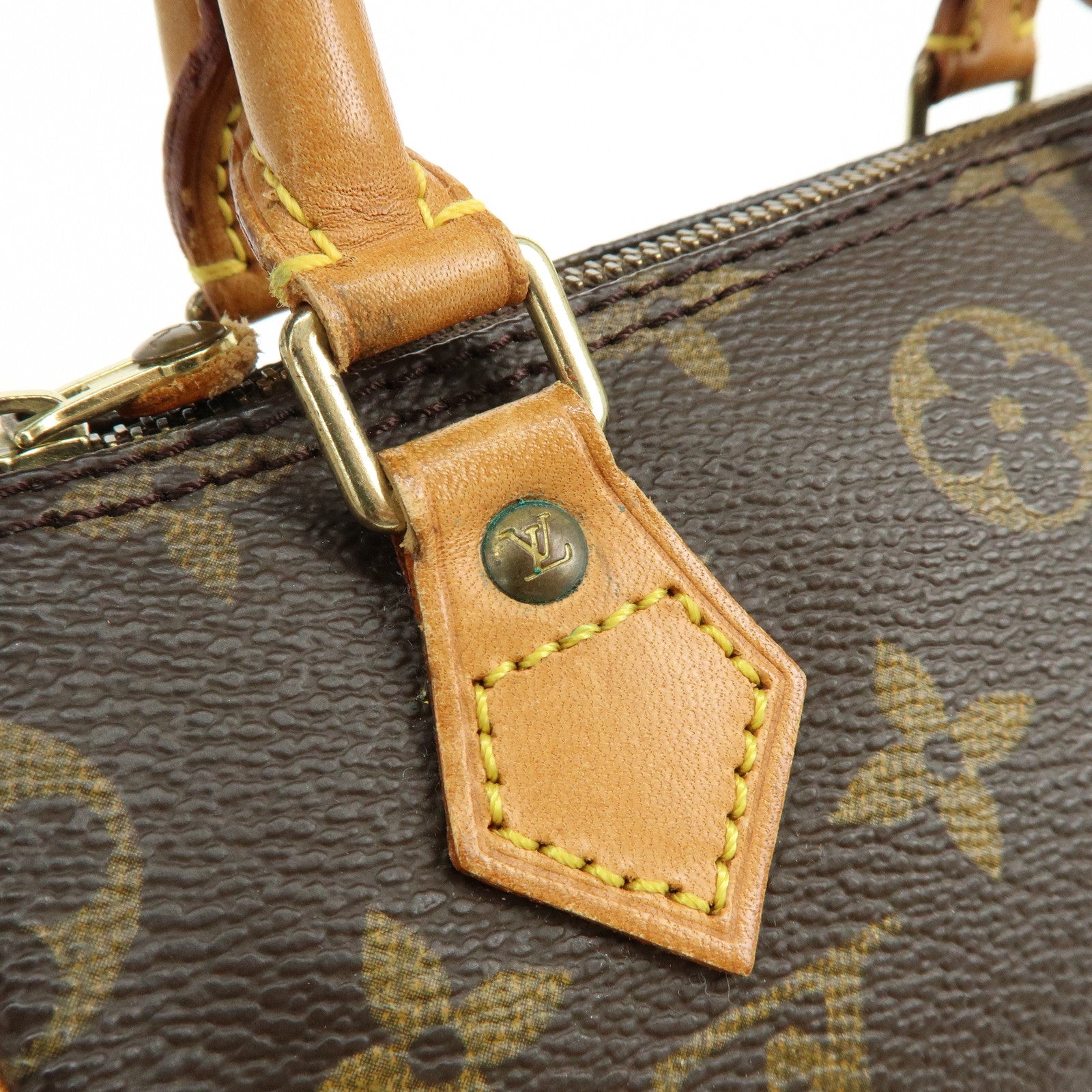 Louis Vuitton Monogram Mini Speedy Hand Bag Brown M41534