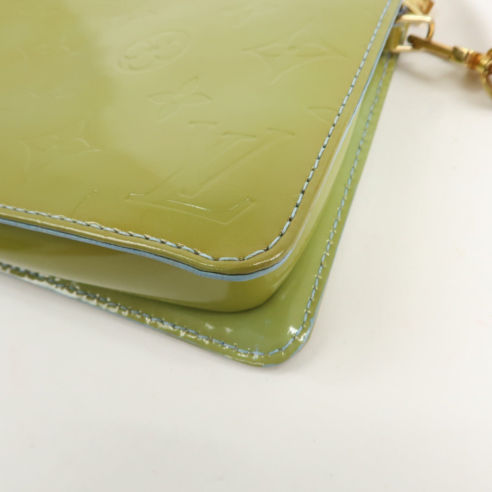 Louis Vuitton Monogram Vernis Lexington Hand Bag Baby Blue M91011