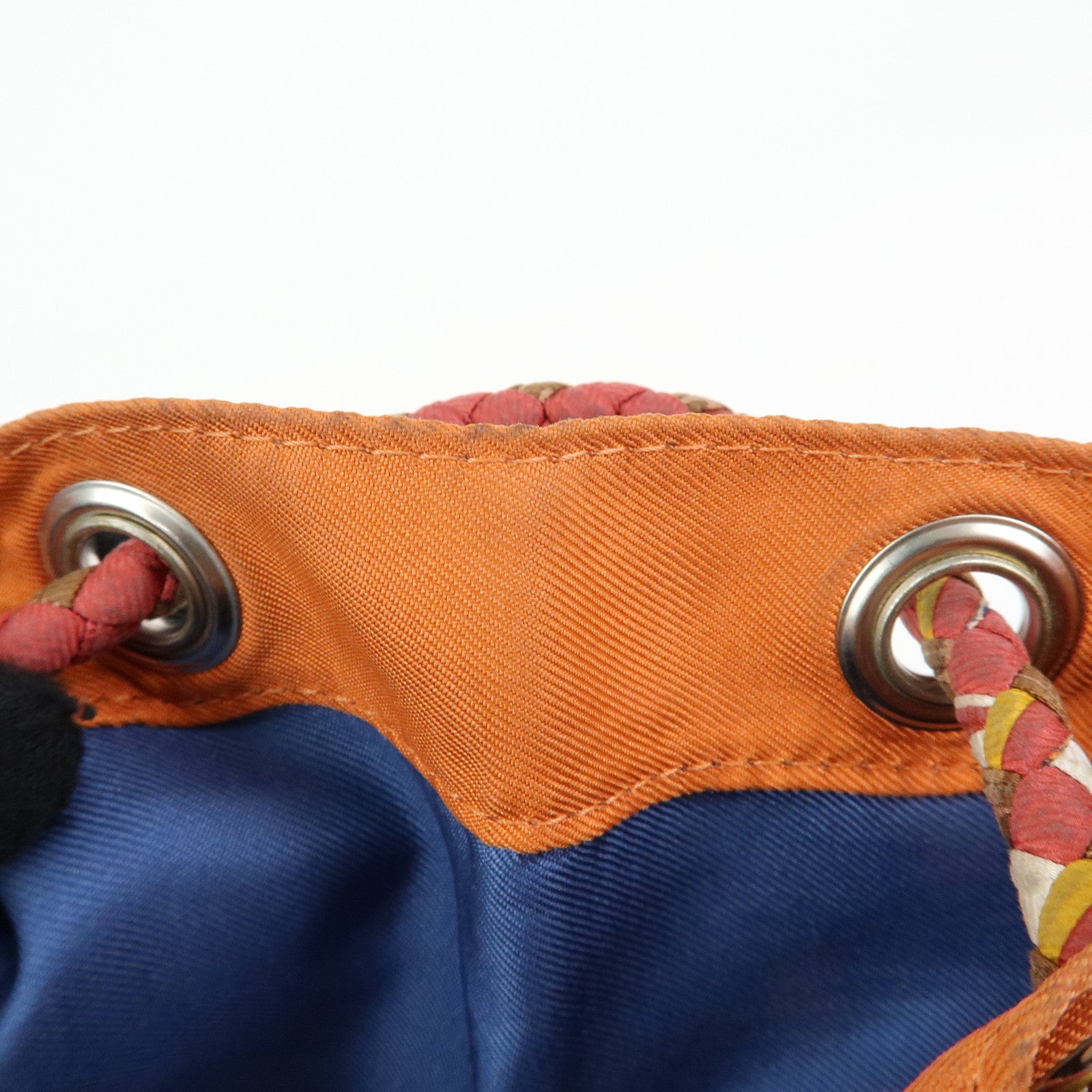 HERMES Silk Taurillon Sac SoieCool22 Shoulder Bag □O Stamped Orange