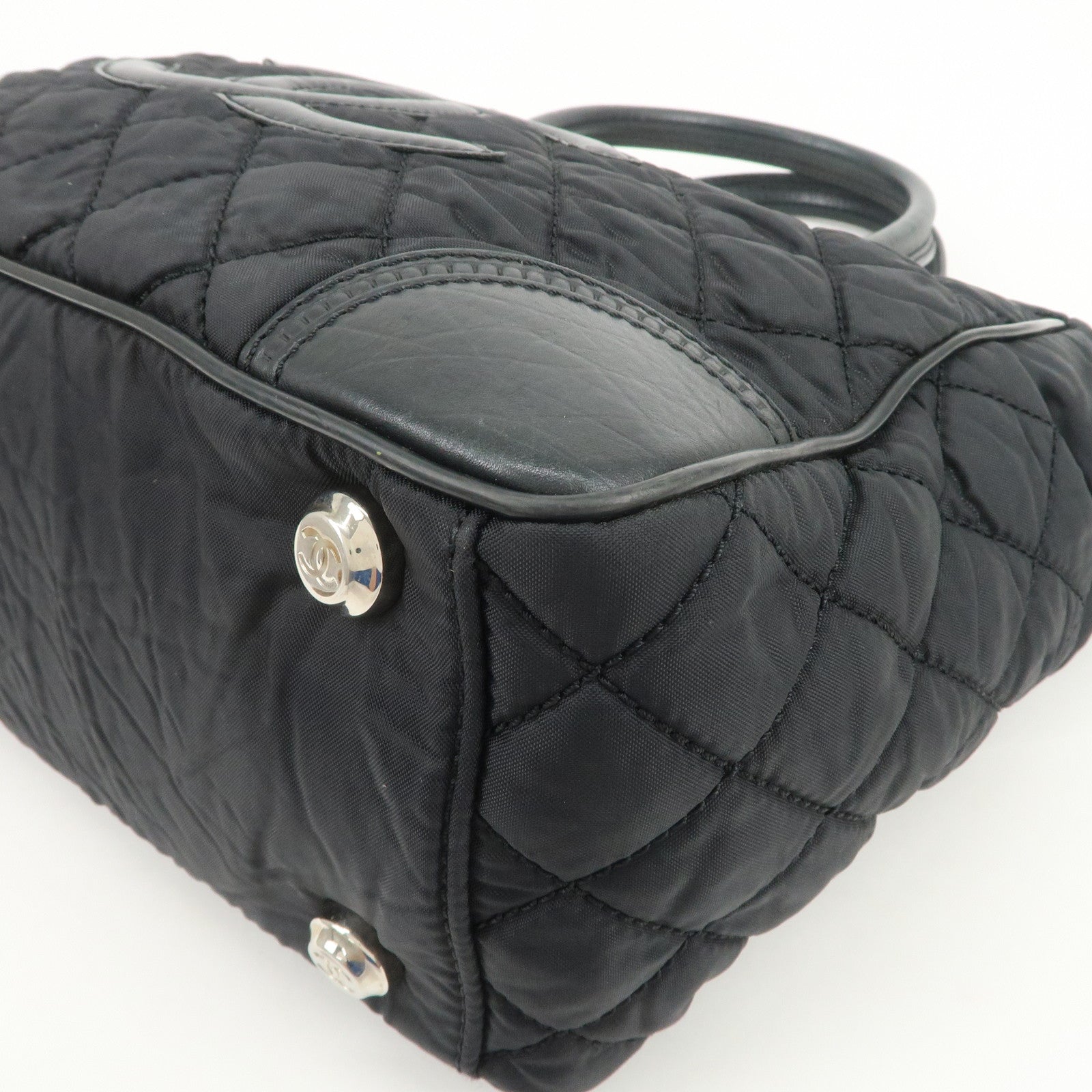 CHANEL Paris New York Nylon Leather Tote Bag Shoulder Bag A33100