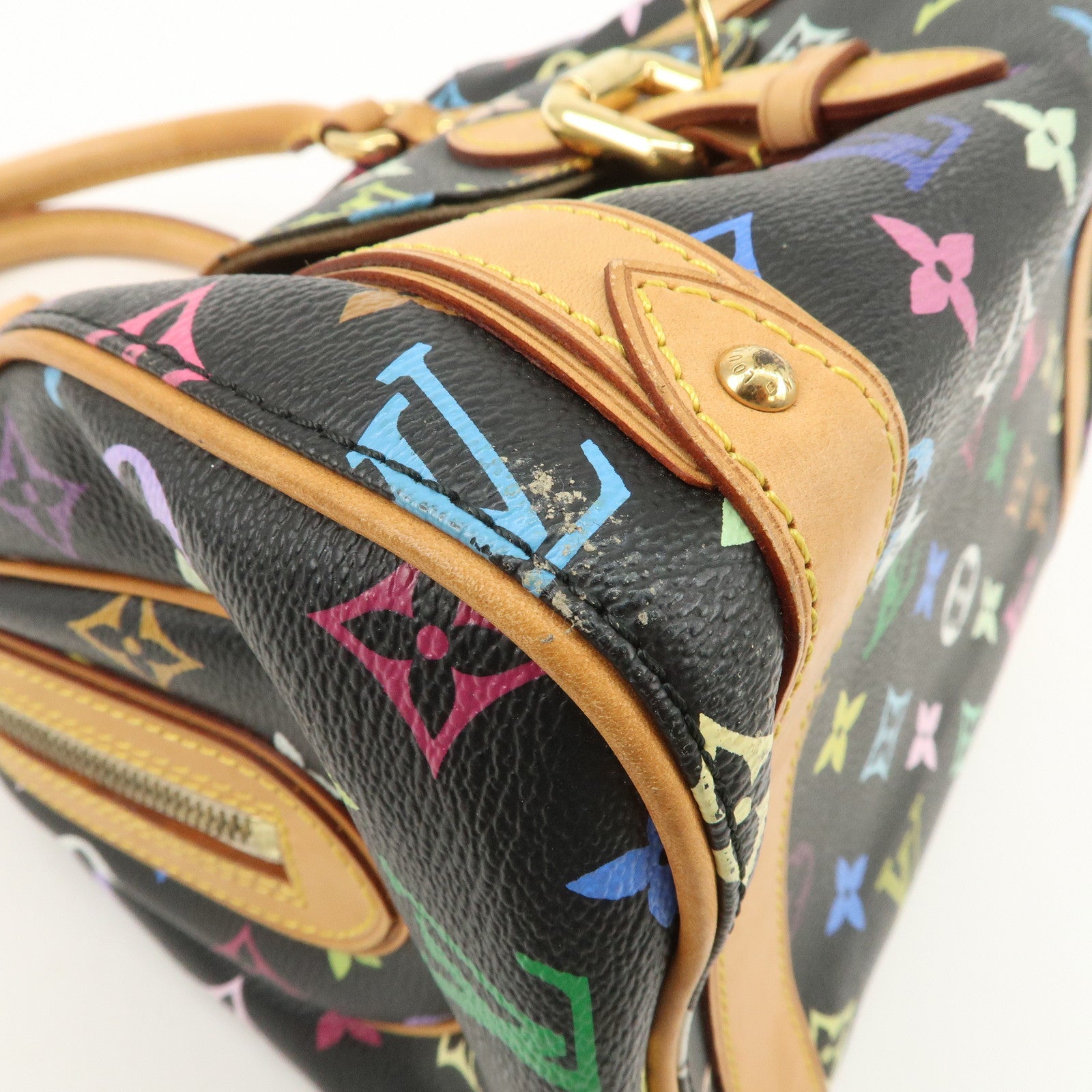 Louis Vuitton Monogram Multicolor Priscilla Hand Bag Noir M40097