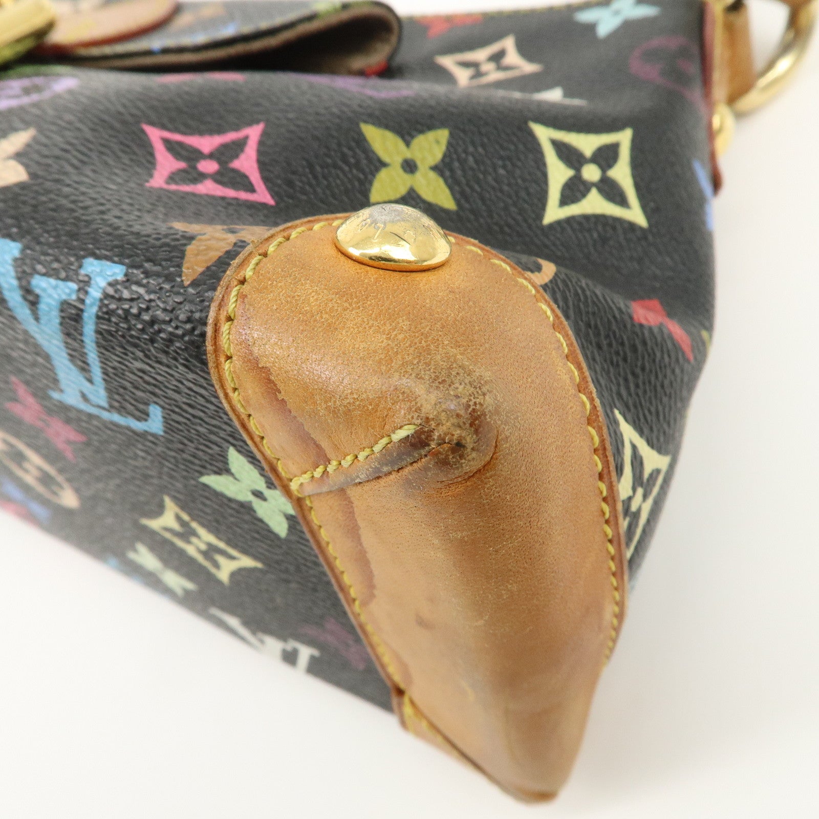 Louis Vuitton Monogram Multicolor Eliza Shoulder Bag Black M40099 Used