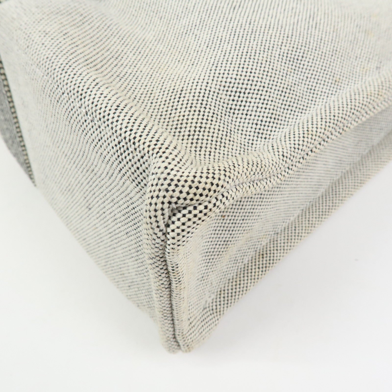 HERMES New Fourre Tout Canvas Tote Bag Hand Bag Gray