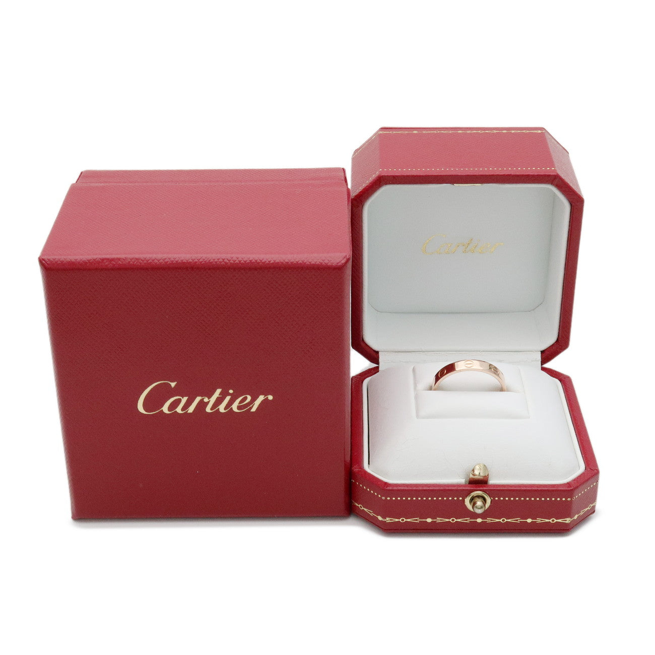 Cartier Mini Love Ring K18 750PG Rose Gold #58 US8.5 EU58 HK18.5