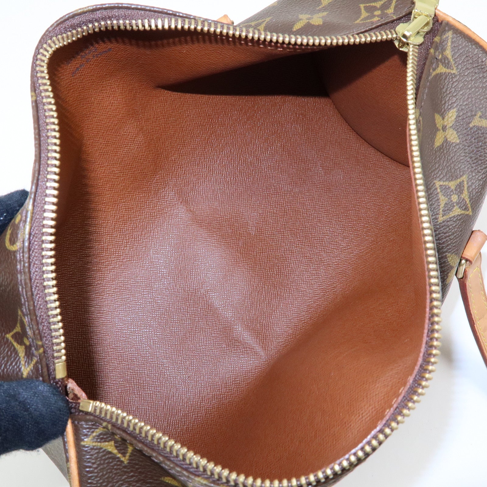 Louis Vuitton Monogram Papillon 30 Hand Bag Brown M51385