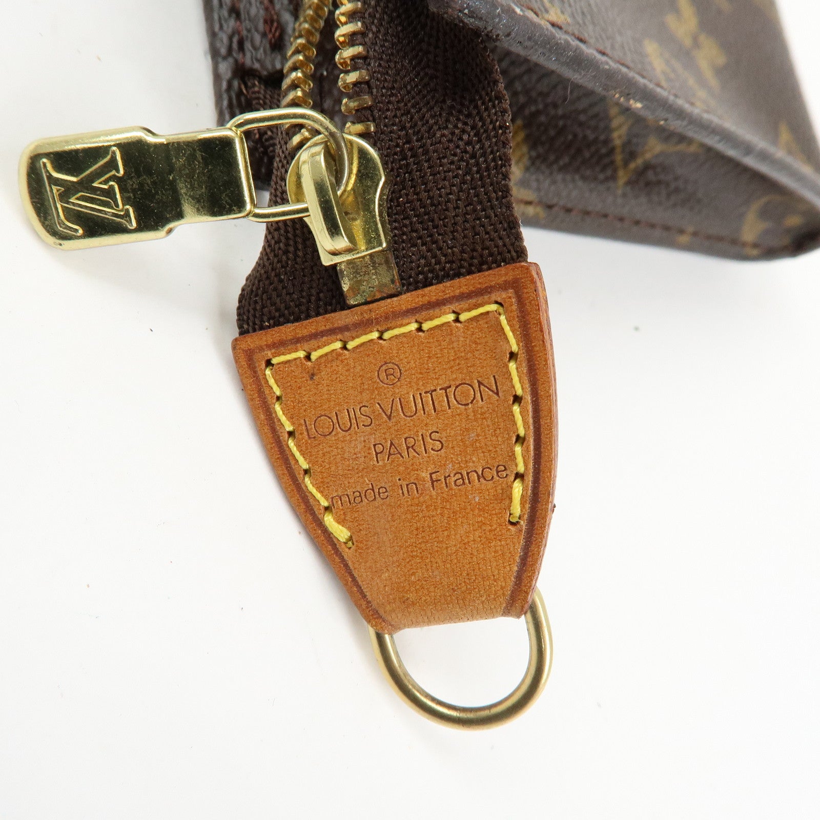 Louis Vuitton Set of 2 Monogram Canvas Bucket PM Pouch Brown