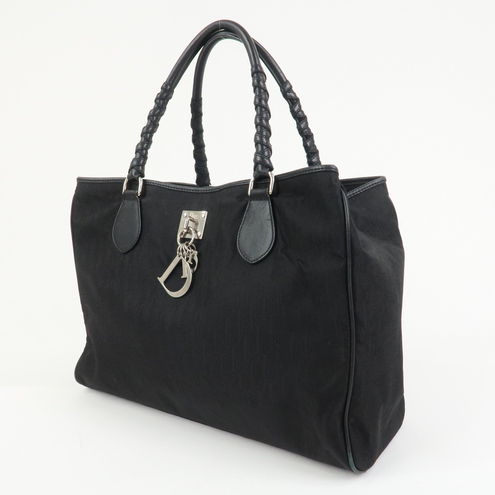 Christian Dior Trotter Nylon Canvas Leather Lovely Shoulder Bag