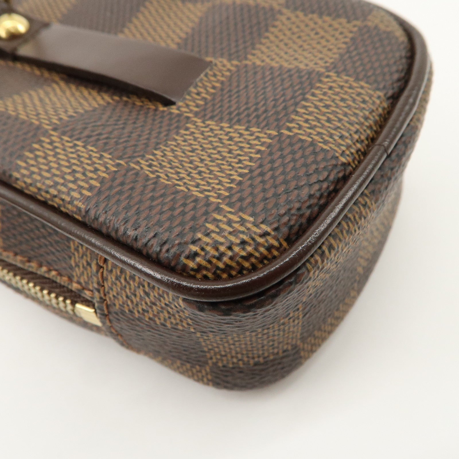 Louis Vuitton Damier Canvas Etui Okapi PM Camera Case N61738 Used