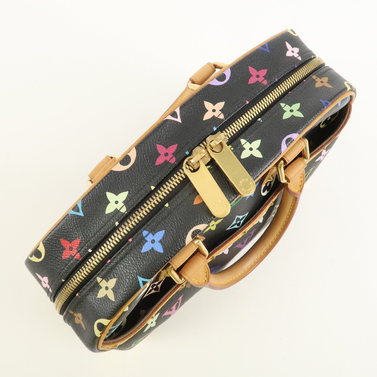 Louis Vuitton Monogram Multicolor Trouville Hand Bag Noir M92662