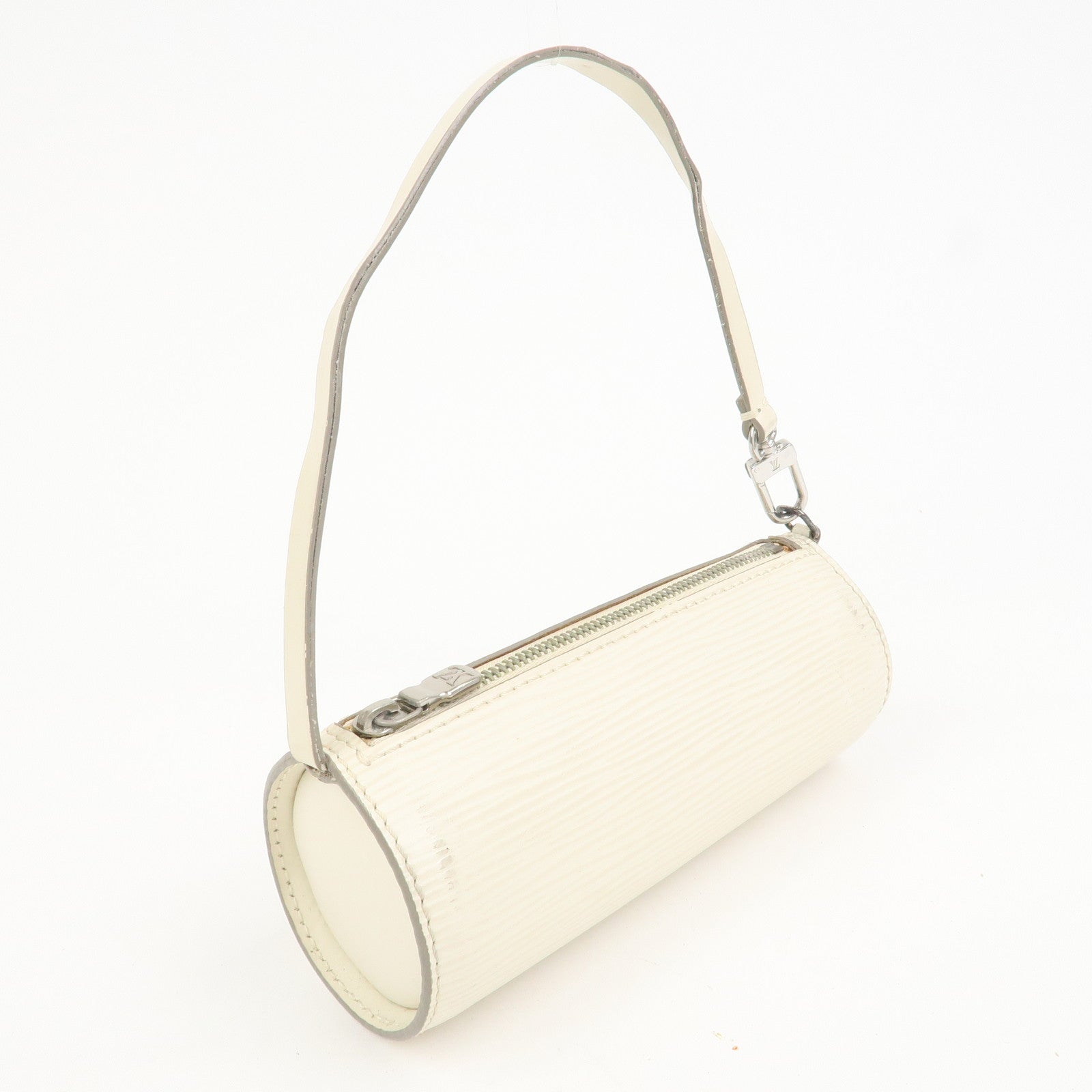 Louis Vuitton Epi Leather Mini Pouch For Soufflot Bag Yvoire White