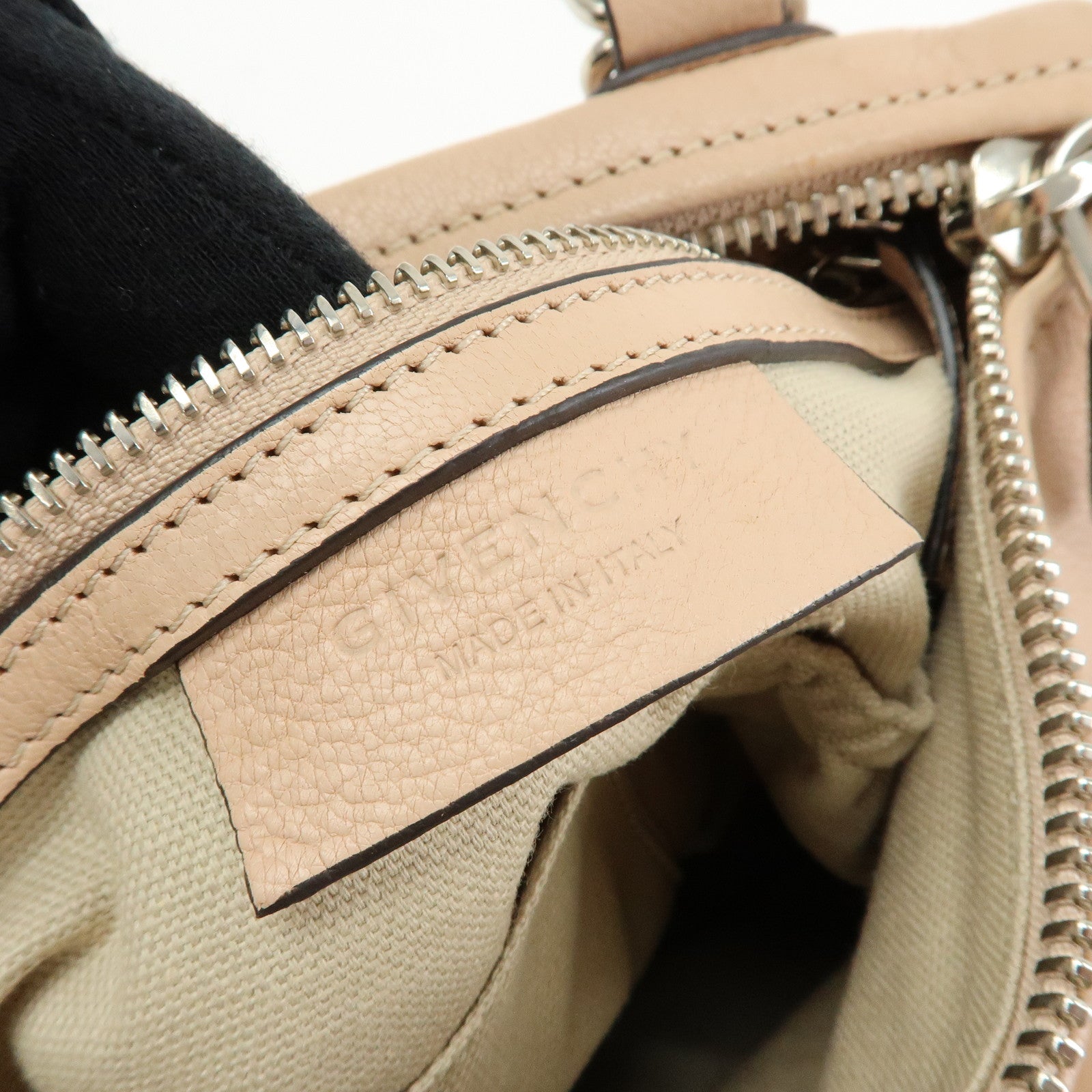 GIVENCHY Pandora Leather 2Way Bag Hand Bag Shoulder Bag Beige