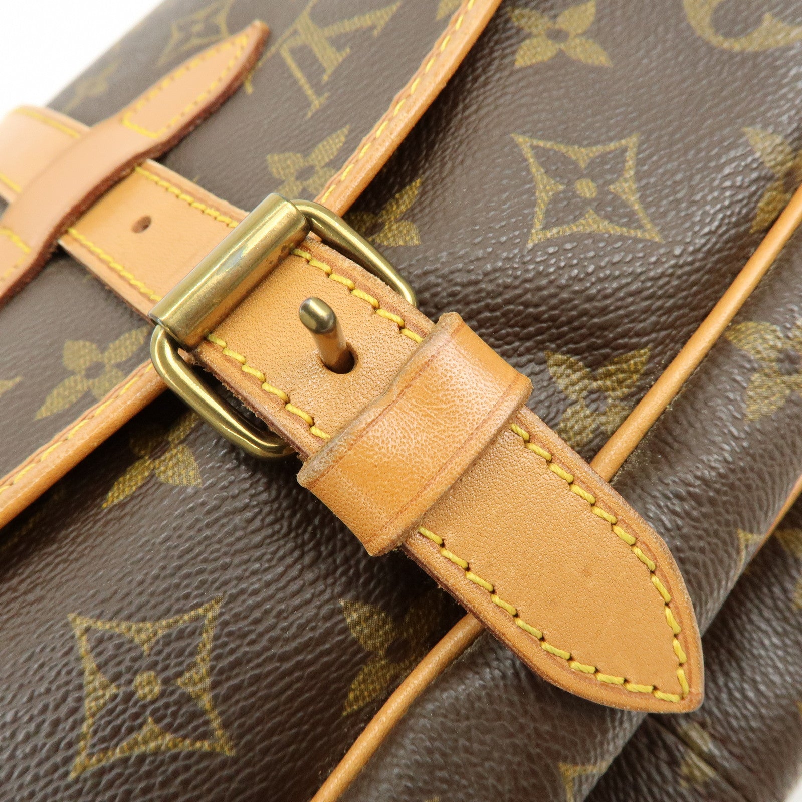 Louis Vuitton Monogram Saumur 30 Canvas Shoulder Bag Brown M42256
