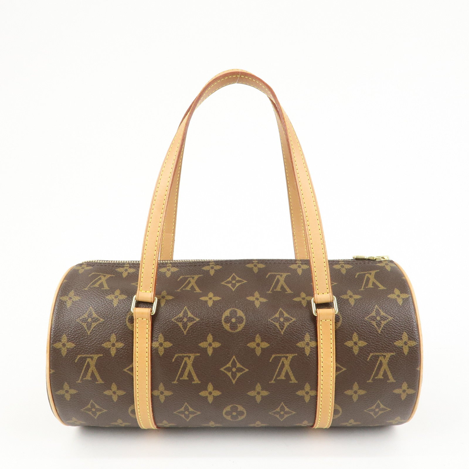 Louis Vuitton Monogram Papillon 30 Hand Bag Brown M51385