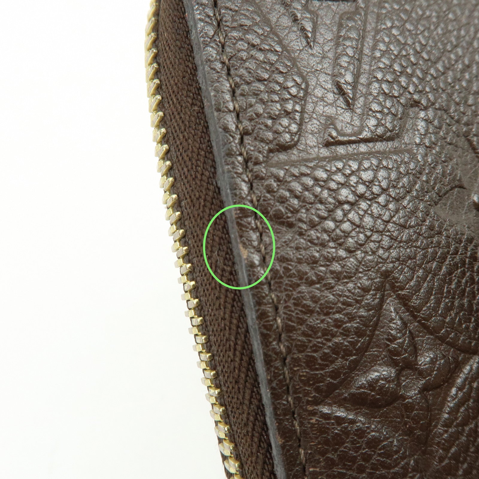 Louis Vuitton Monogram Empreinte Round Zippy Wallet Terre M60548