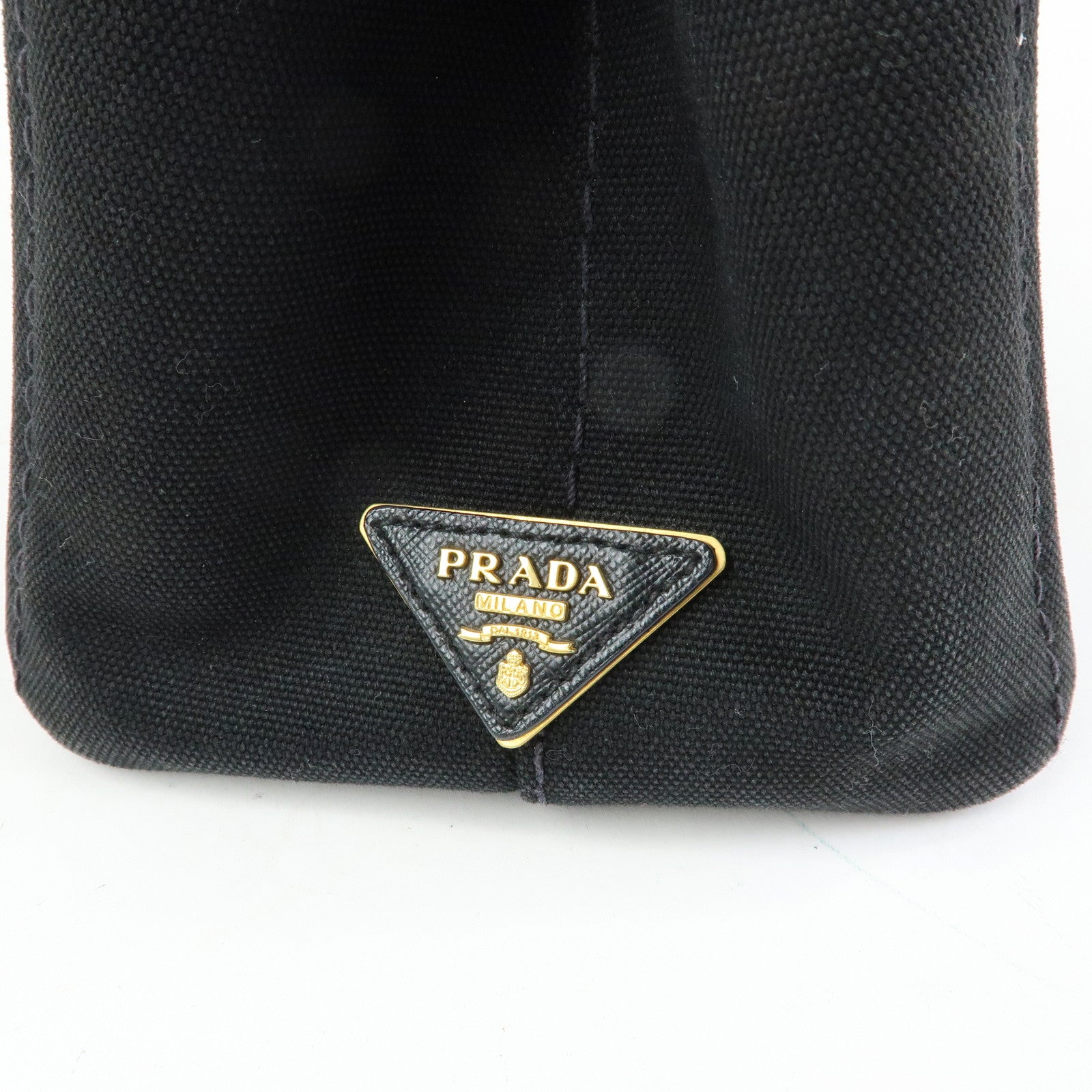 PRADA Triangle Logo Canapa Mini Canvas 2Way Bag Hand Bag 1BG439