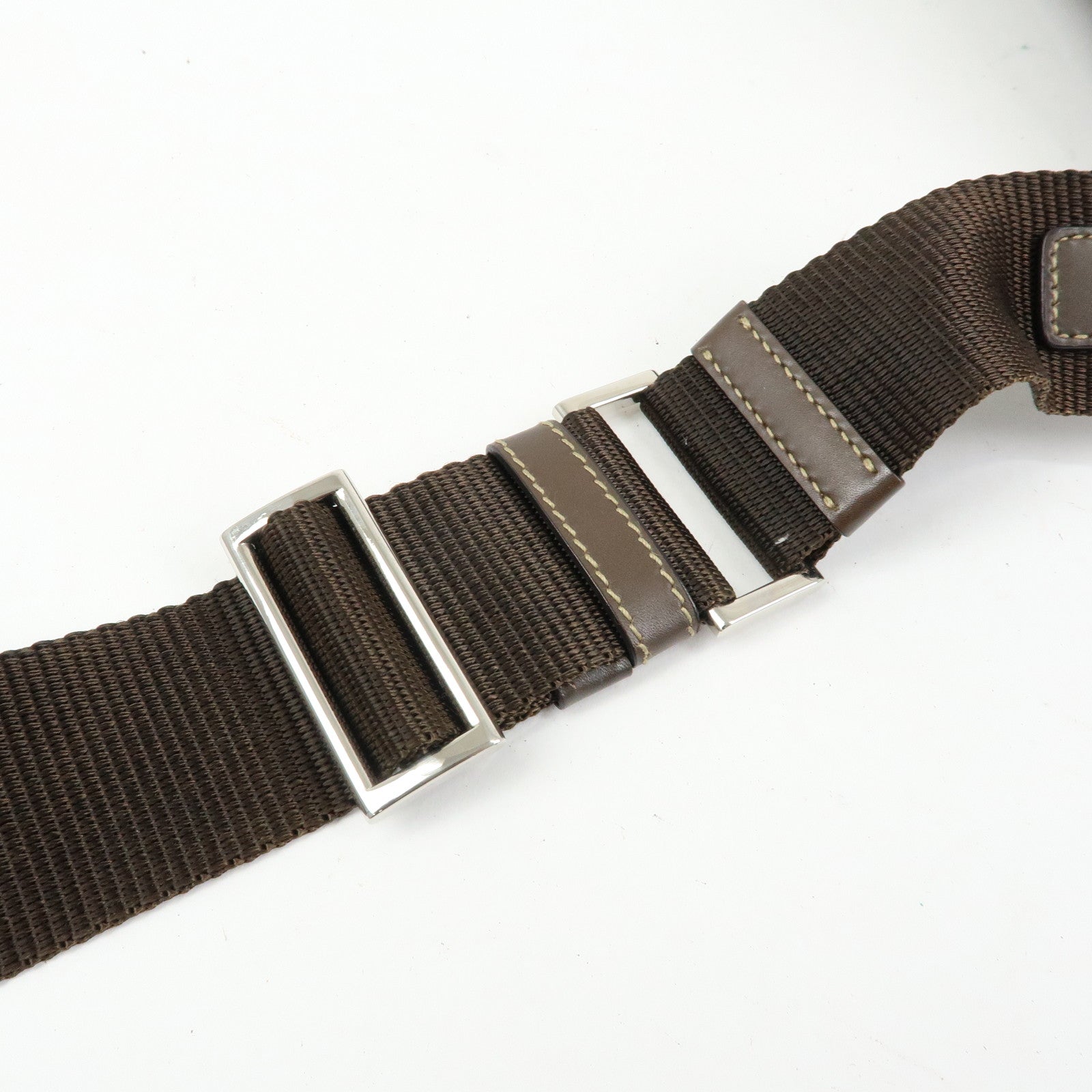 PRADA Tessuto Triangle Logo Shoulder Bag Crossbody Bag TST Khaki