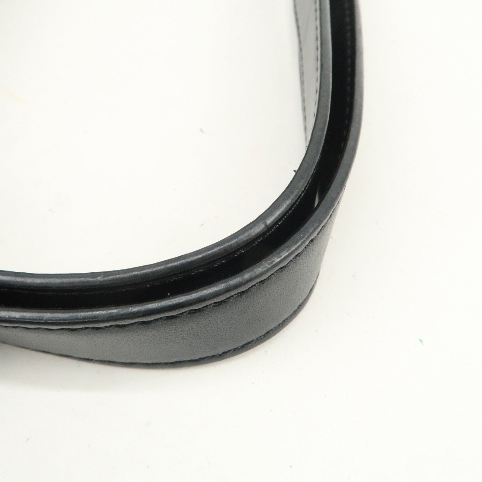 MICHAEL KORS Logo Leather Shoulder Bag Hand Bag Black