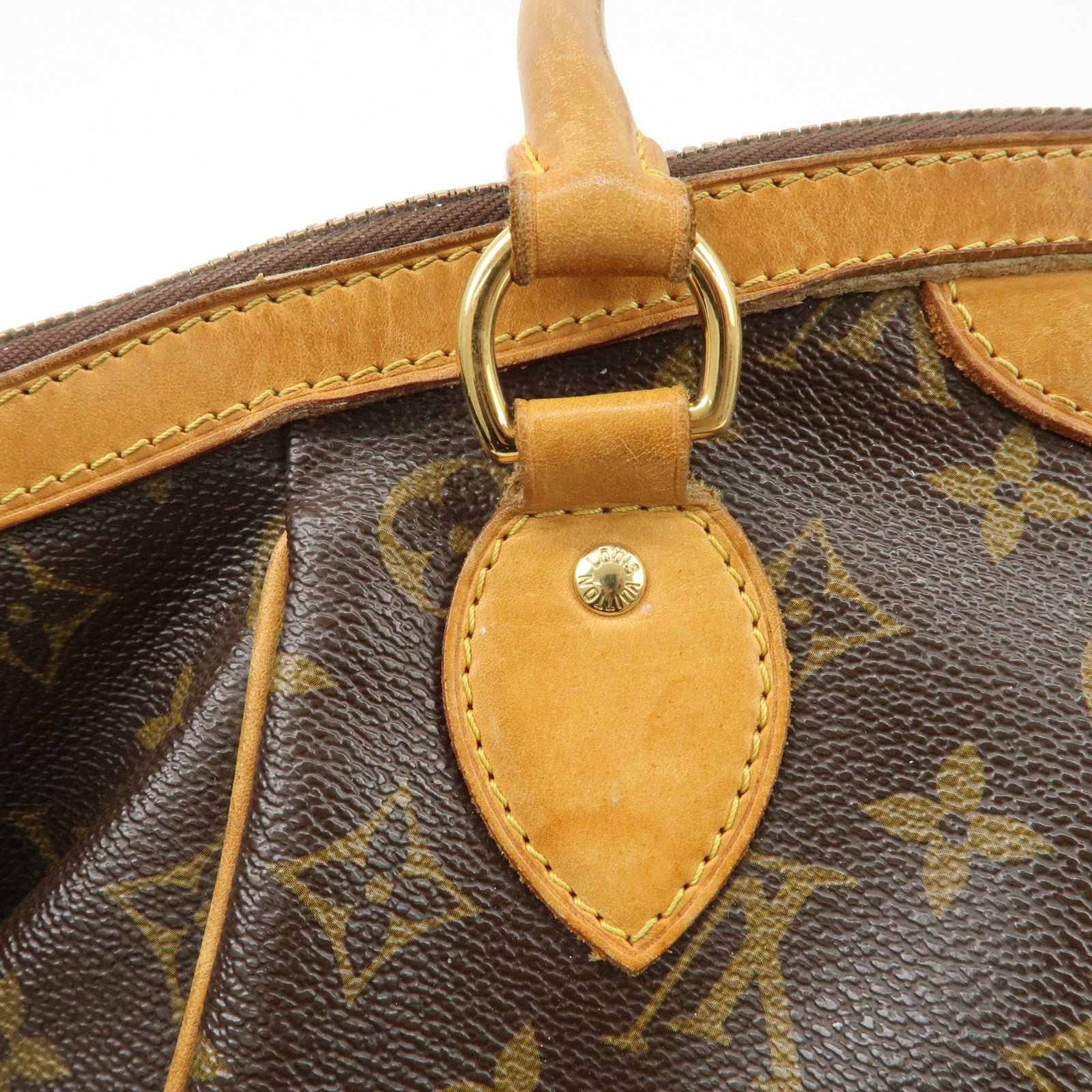 Louis Vuitton Monogram Tivoli PM Hand Bag Brown M40143 Used