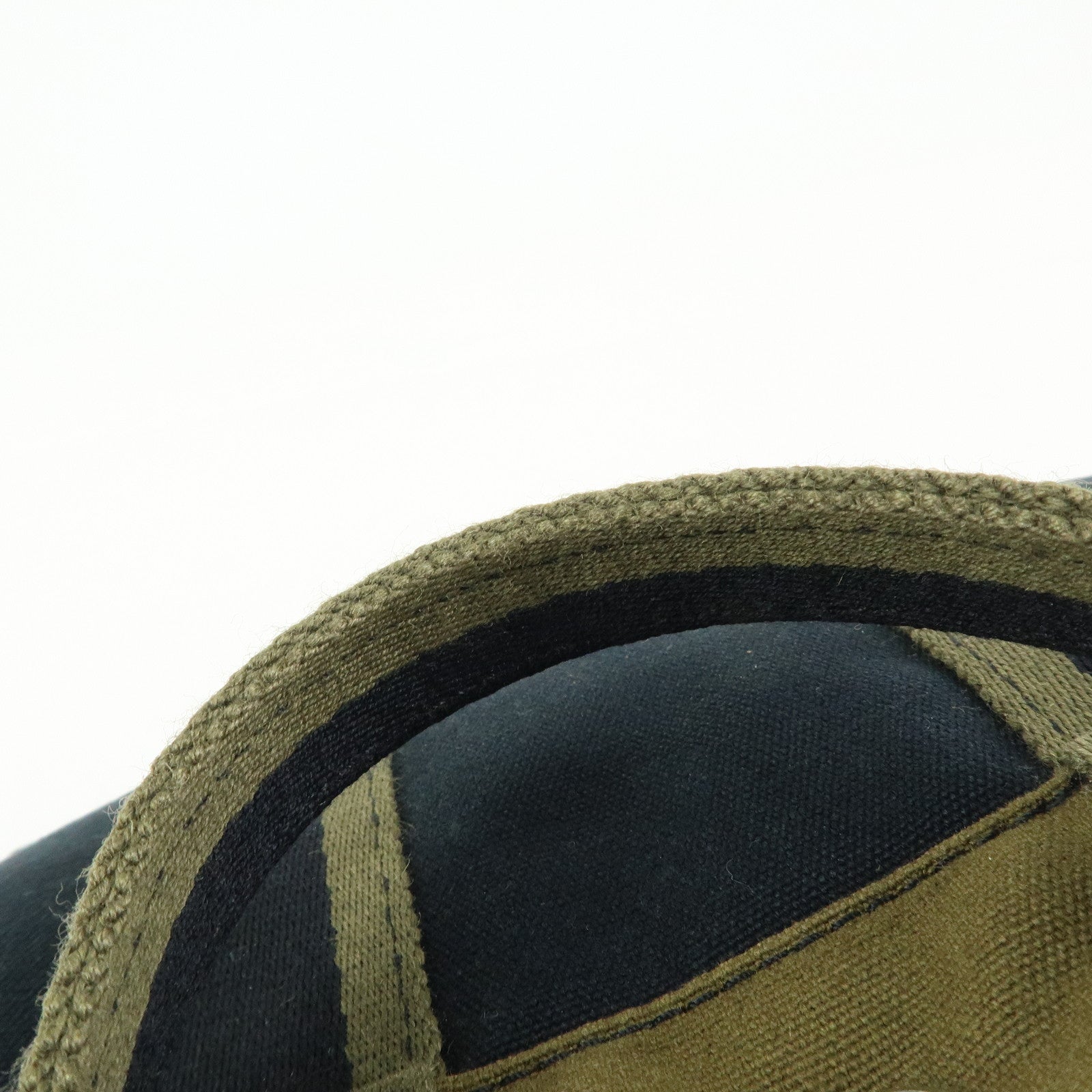 HERMES Fourre Tout PM Canvas Tote Bag Hand Bag Navy Khaki