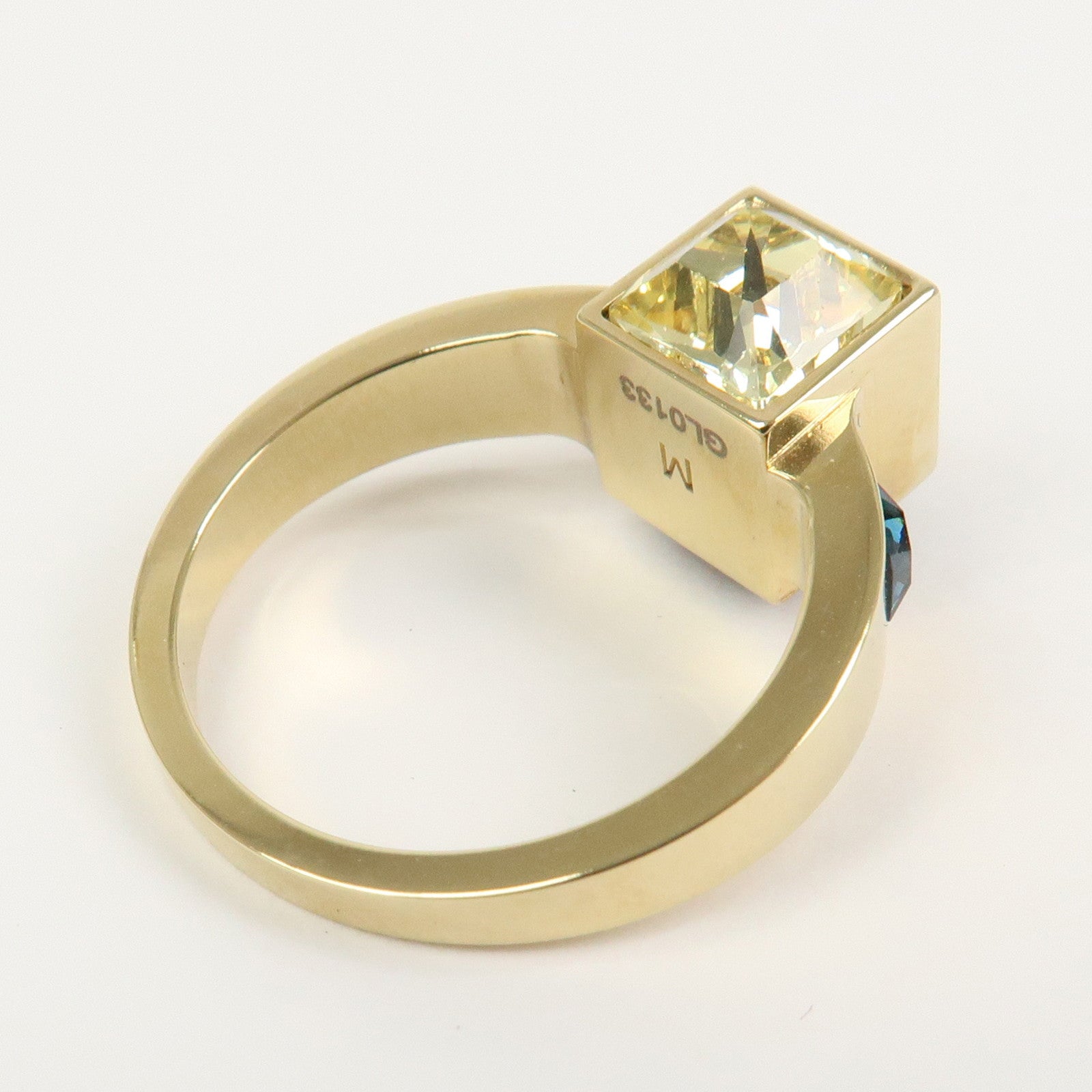 Louis Vuitton Bague Gamble Logo Metal Ring Gold M66824