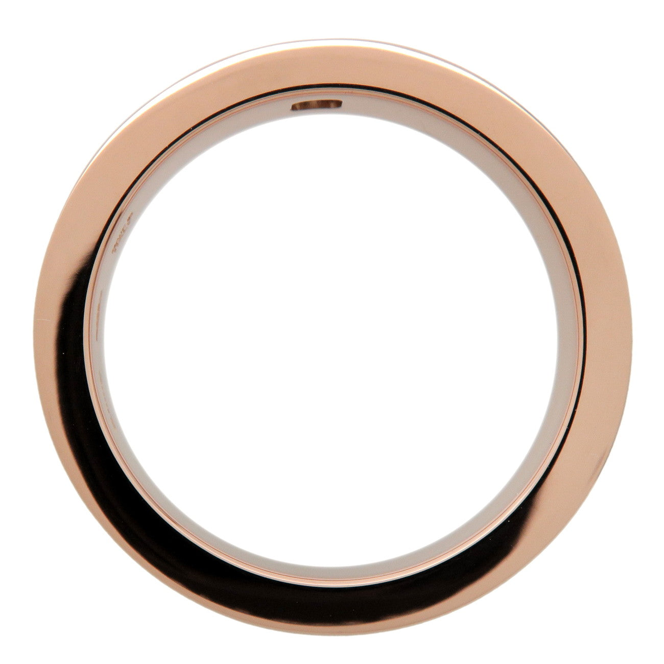 BVLGARI Double Logo 1P Daimond Ring K18 750PG Rose Gold US4.75-5