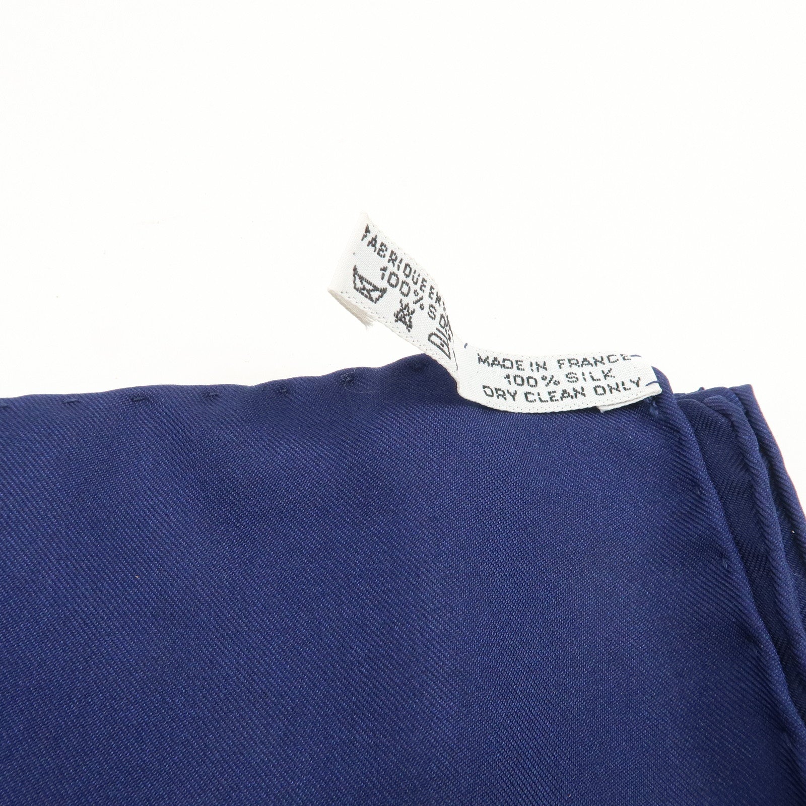 HERMES Carre 90 Silk 100% Scarf LE ROY SOLEIL Navy Yellow