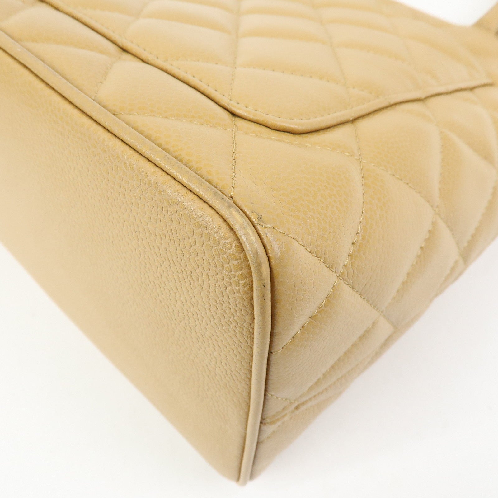 CHANEL Matelasse COCO Mark Medallion Tote Bag Hand Bag Beige A01804