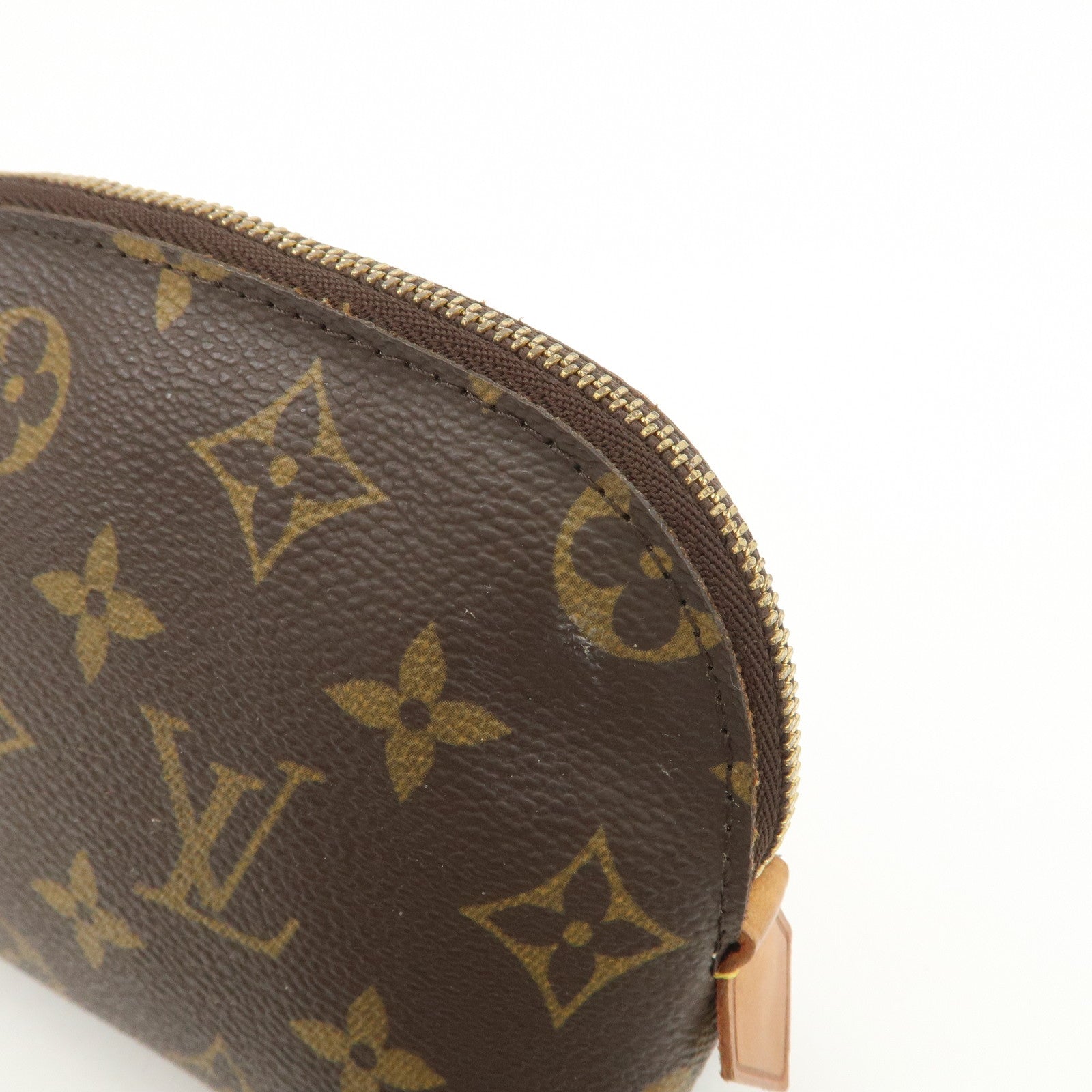 Louis Vuitton Monogram Pochette Cosmetic Pouch Brown M47515