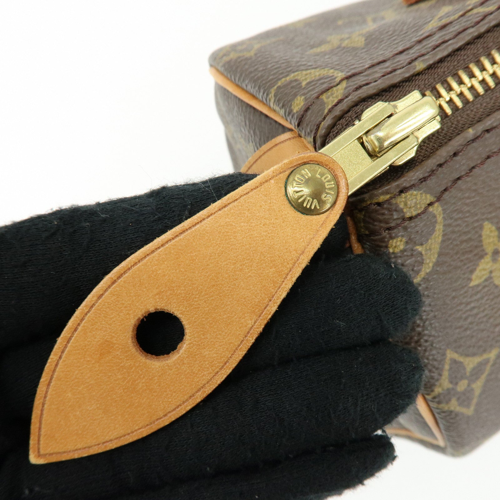 Louis Vuitton Monogram Speedy 25 Boston Bag Hand Bag Brown M41528