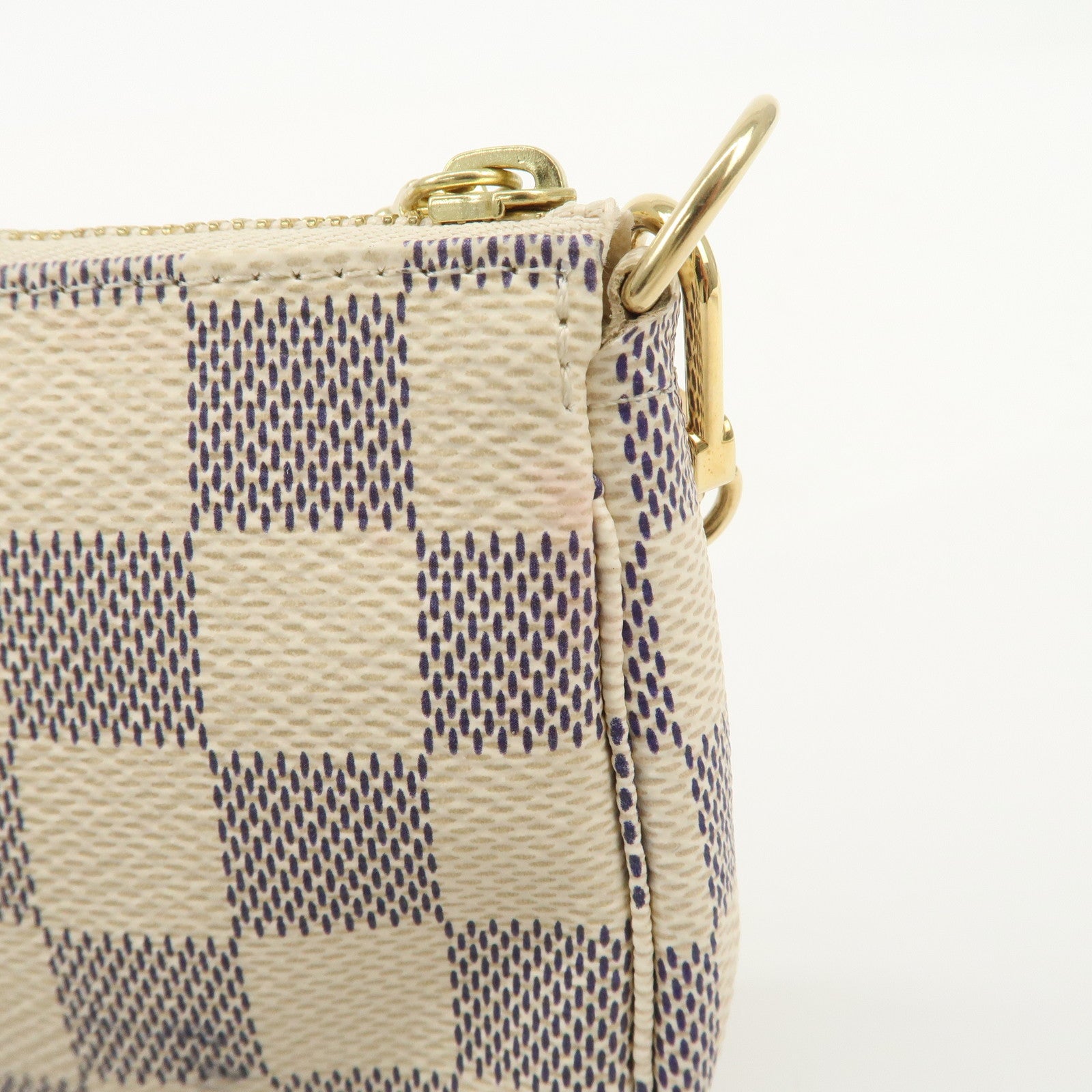 Louis Vuitton Damier Azur Mini Pochette Accessoires Pouch N58010
