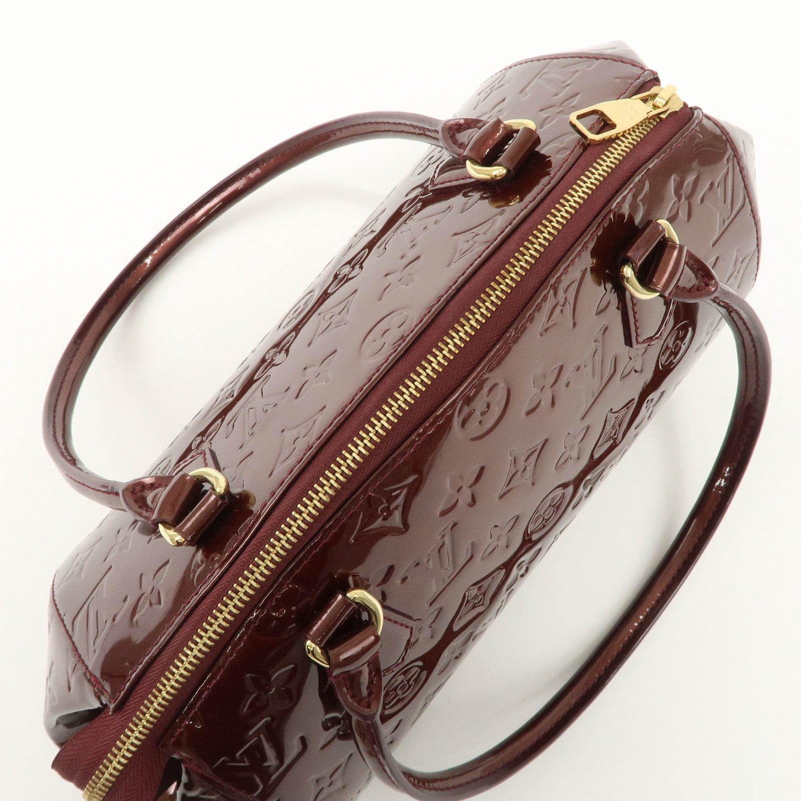 Louis Vuitton Monogram Vernis Sherwood PM Rouge Forvist M91492 Used