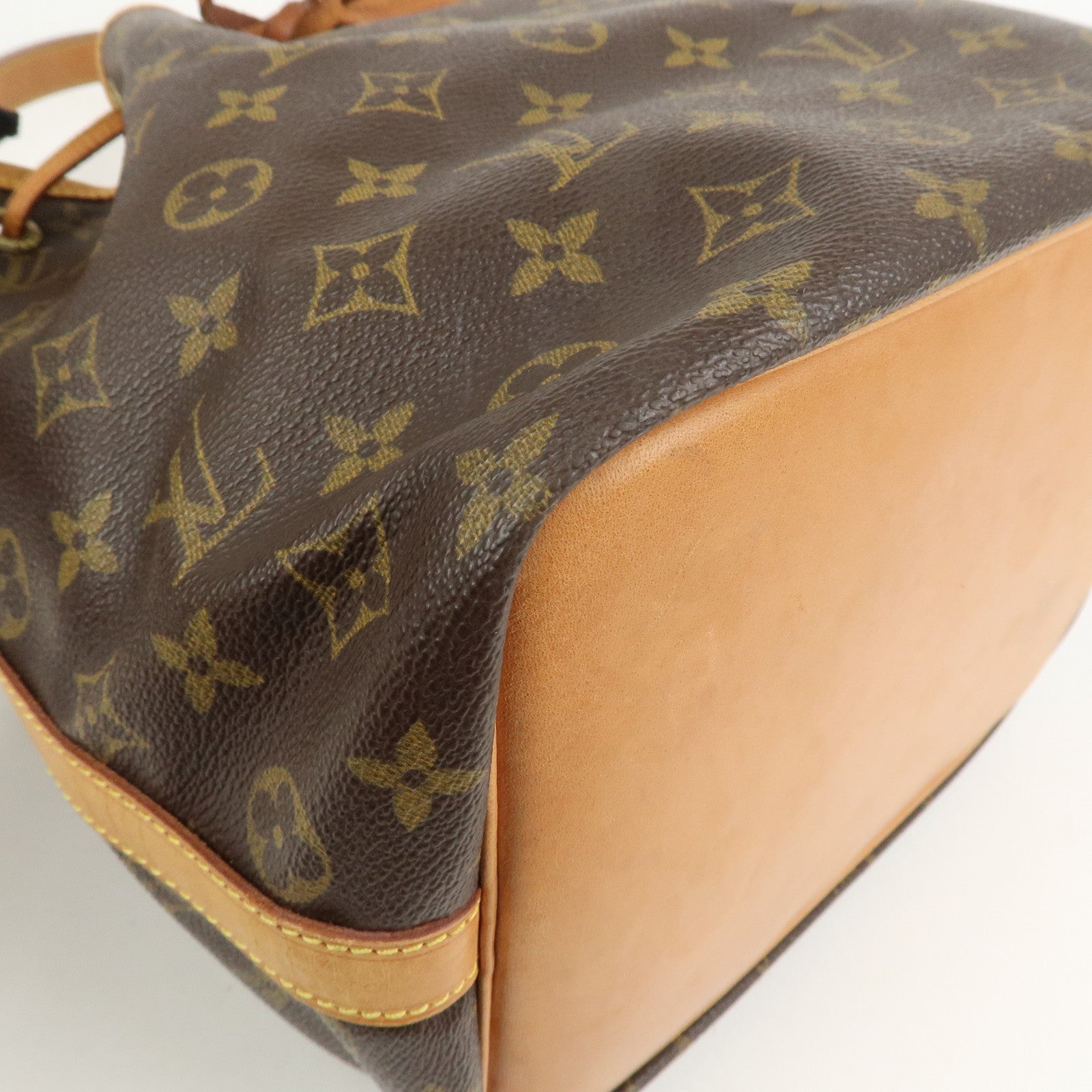 Louis Vuitton Monogram Petit Noe Shoulder Bag Brown M42226
