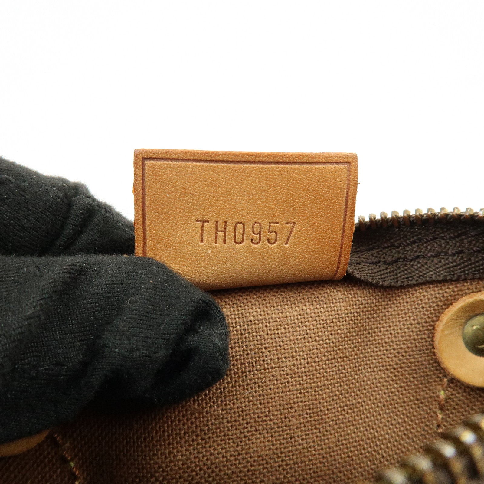 Louis Vuitton Monogram Mini Speedy Hand Bag Brown M41534