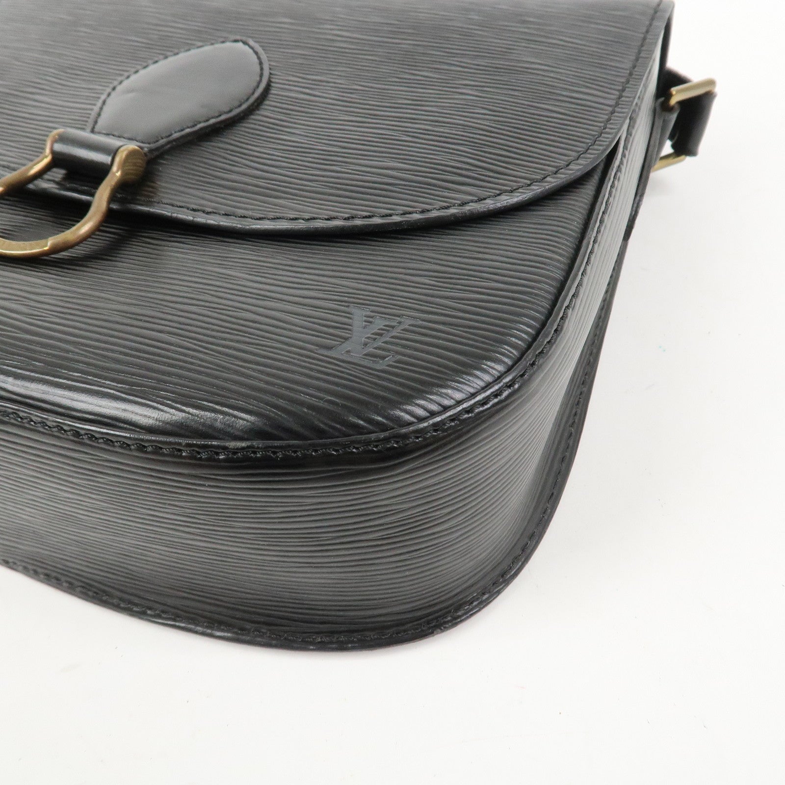 Louis Vuitton Epi Saint Cloud Shoulder Bag Black Noir M52192
