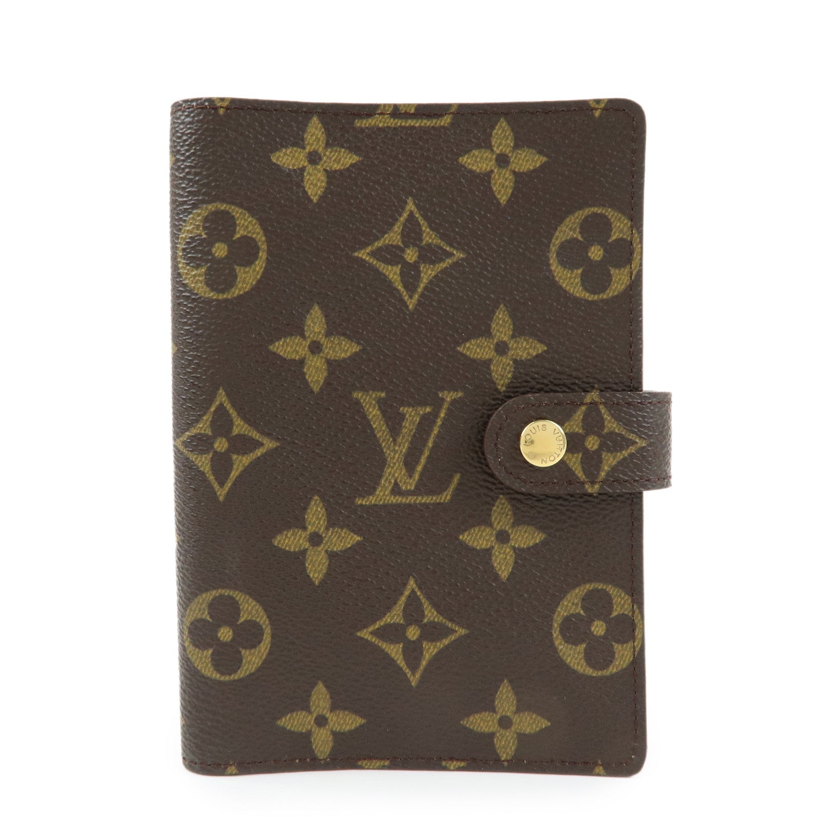 Louis Vuitton Monogram Agenda PM Planner Cover Brown R20005